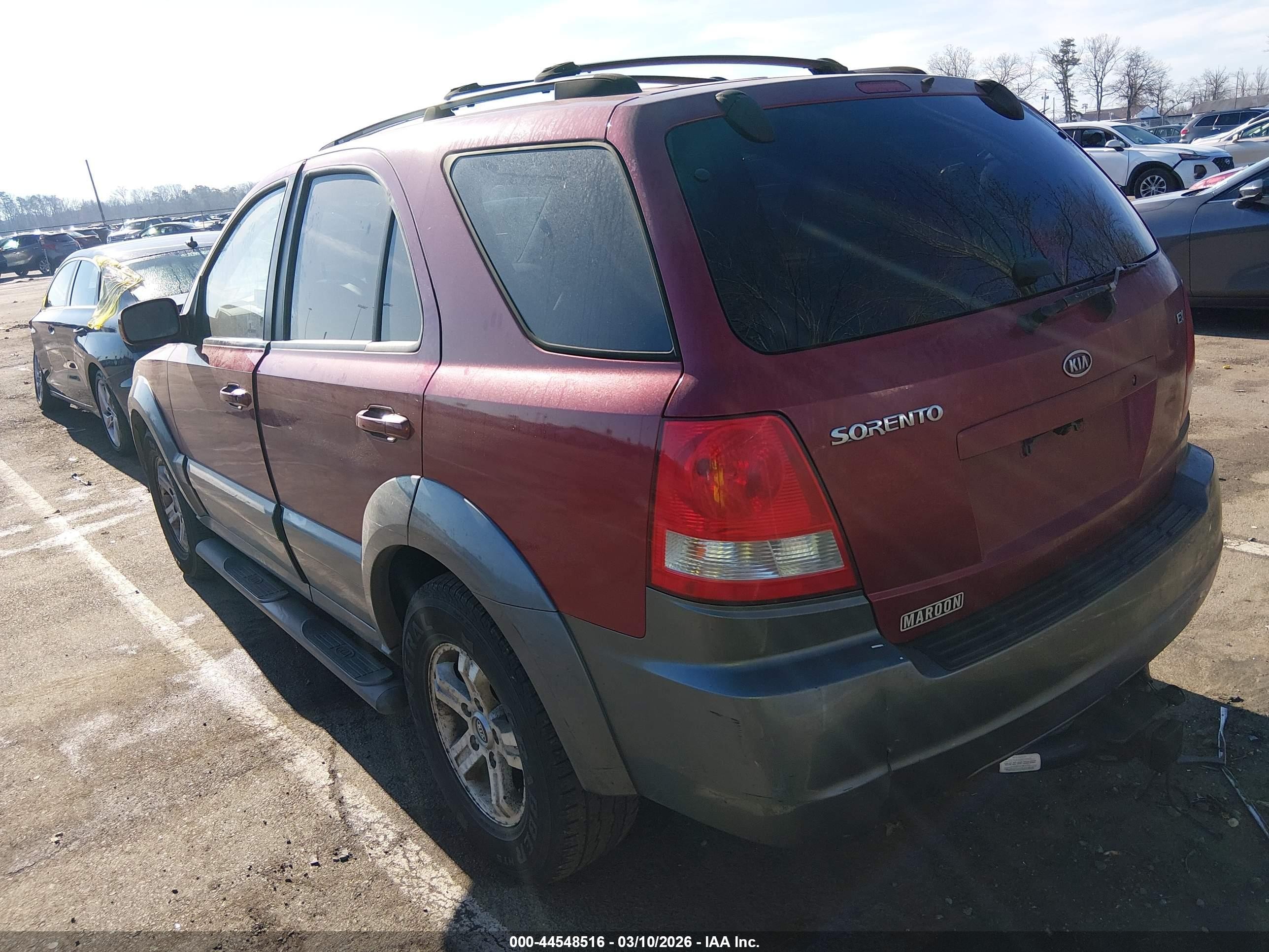 2004 Kia Sorento Ex/lx Red vin: KNDJC733145224882