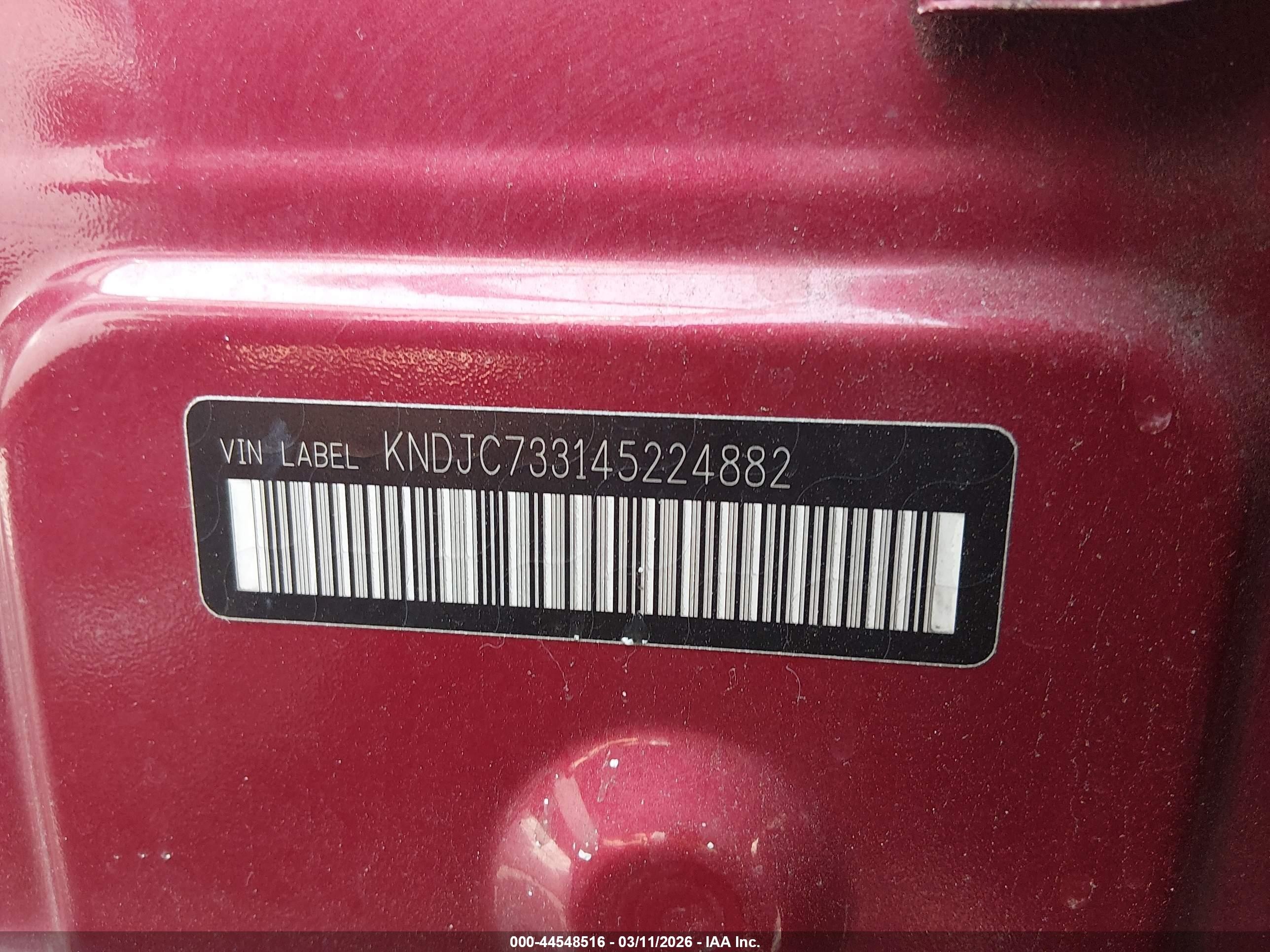 2004 Kia Sorento Ex/lx Red vin: KNDJC733145224882