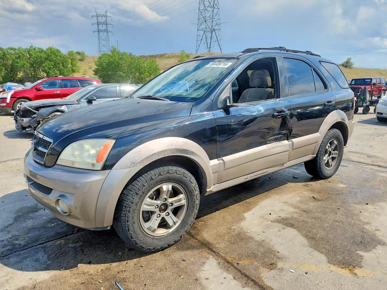 2004 Kia Sorento Lx Черный vin: KNDJC733145267666