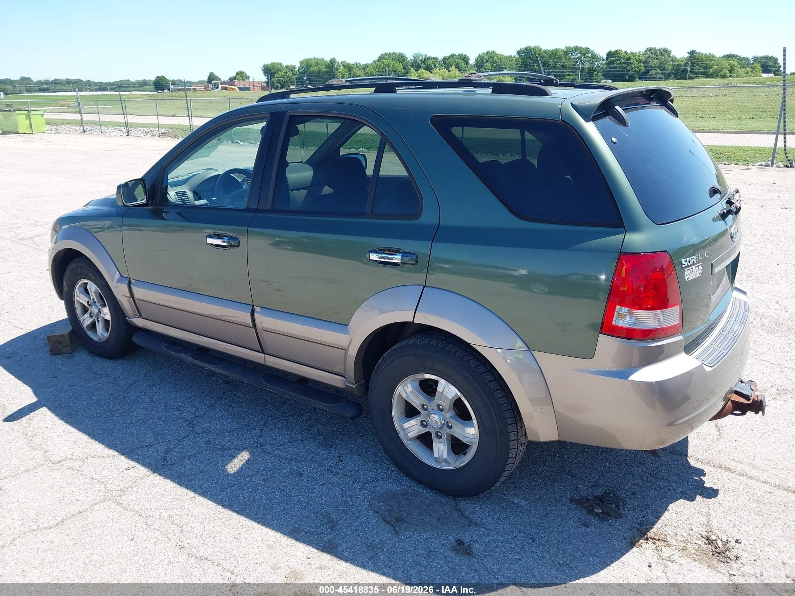 2006 Kia Sorento Ex/lx Green vin: KNDJC733165564004