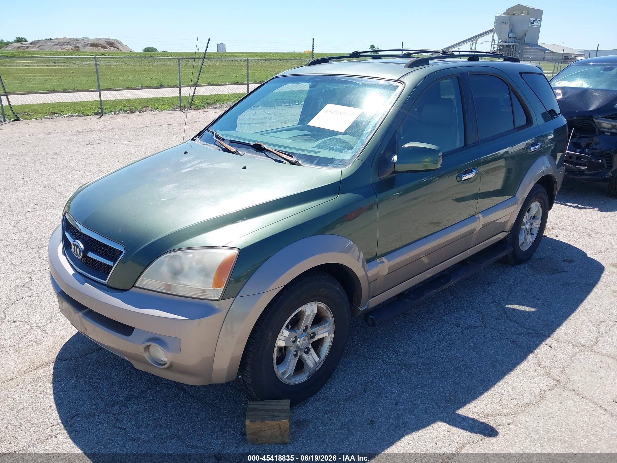 2006 Kia Sorento Ex/lx Green vin: KNDJC733165564004