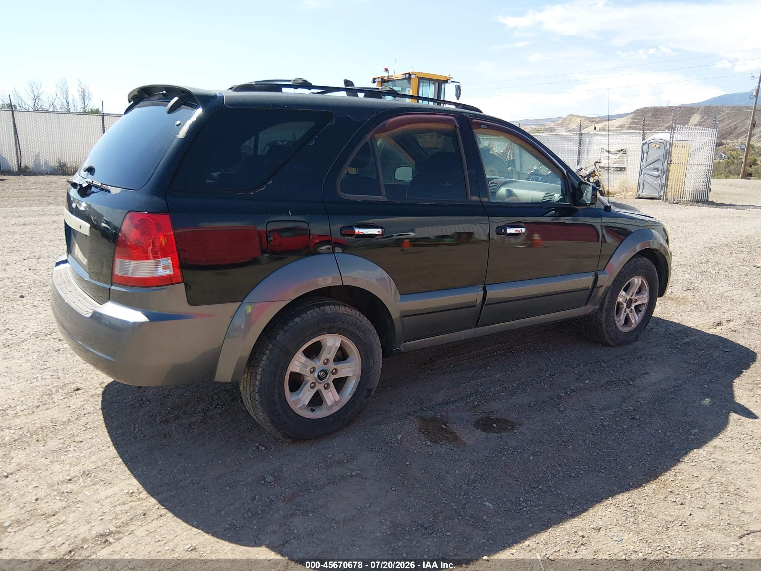 2003 Kia Sorento Ex/lx Black vin: KNDJC733235032157