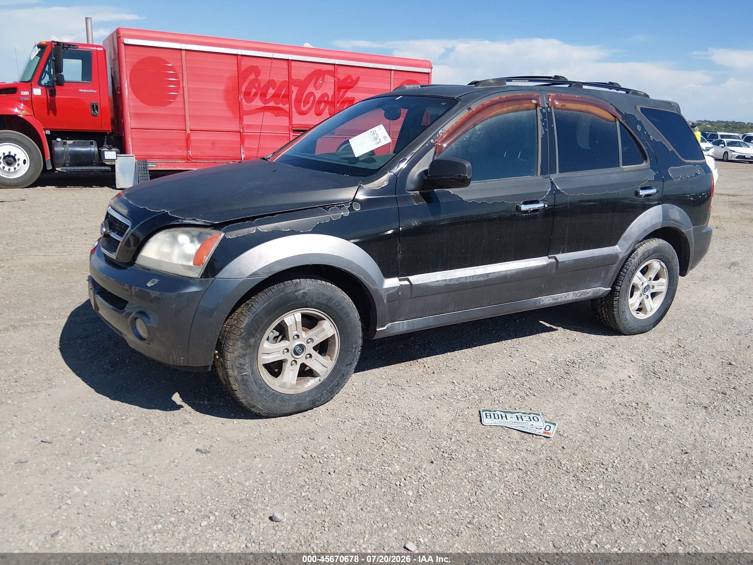 2003 Kia Sorento Ex/lx Black vin: KNDJC733235032157