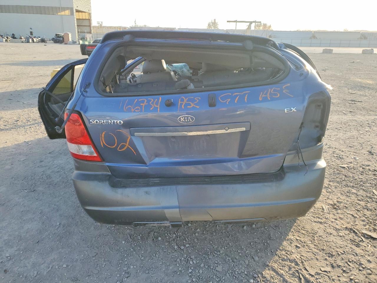 2005 Kia Sorento Ex Blue vin: KNDJC733255369043