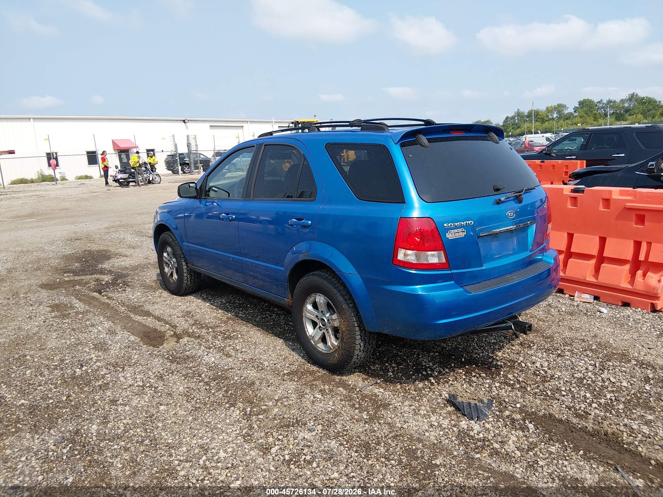 2005 Kia Sorento Ex/lx Blue vin: KNDJC733255413624