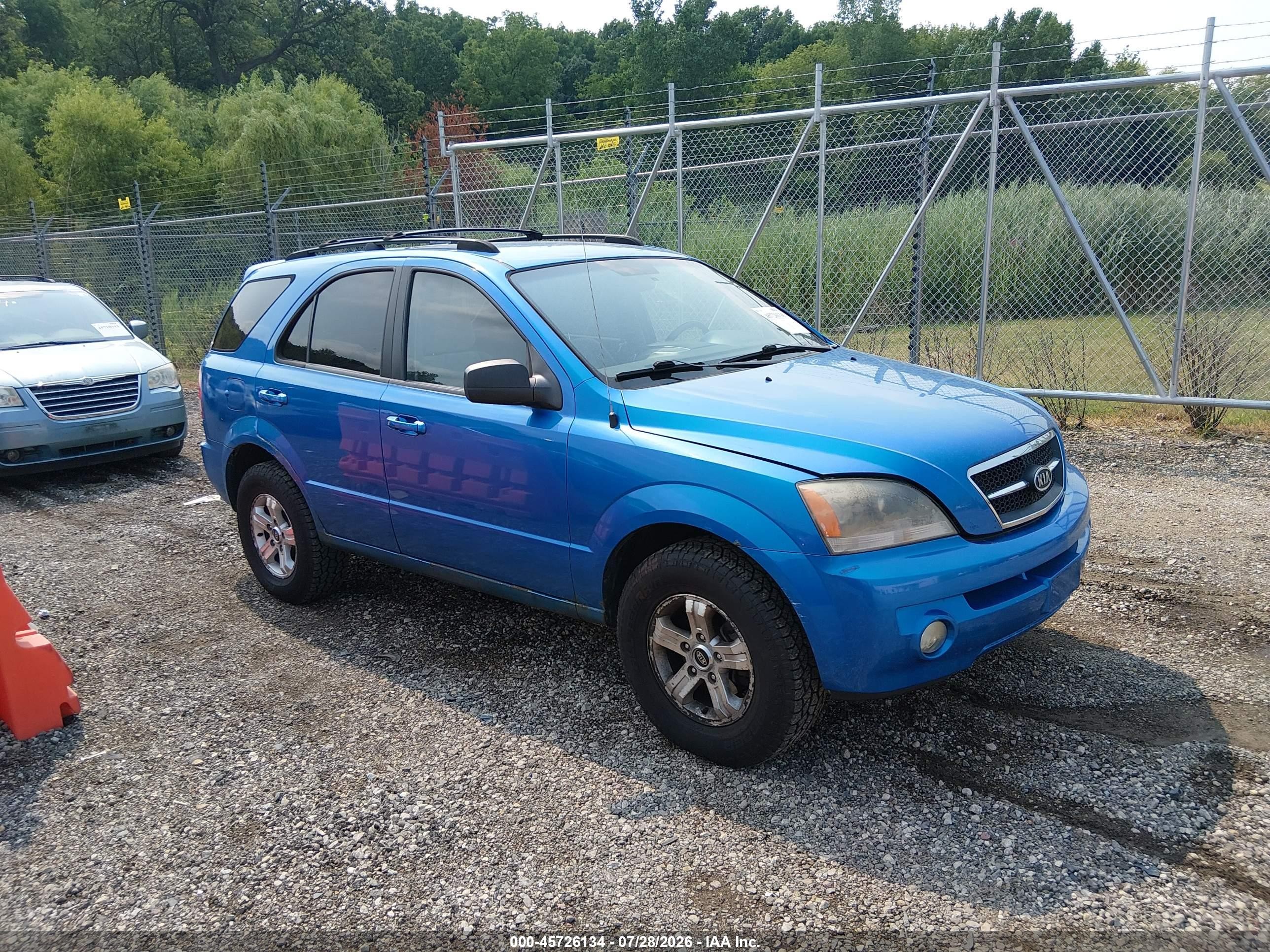 2005 Kia Sorento Ex/lx Blue vin: KNDJC733255413624