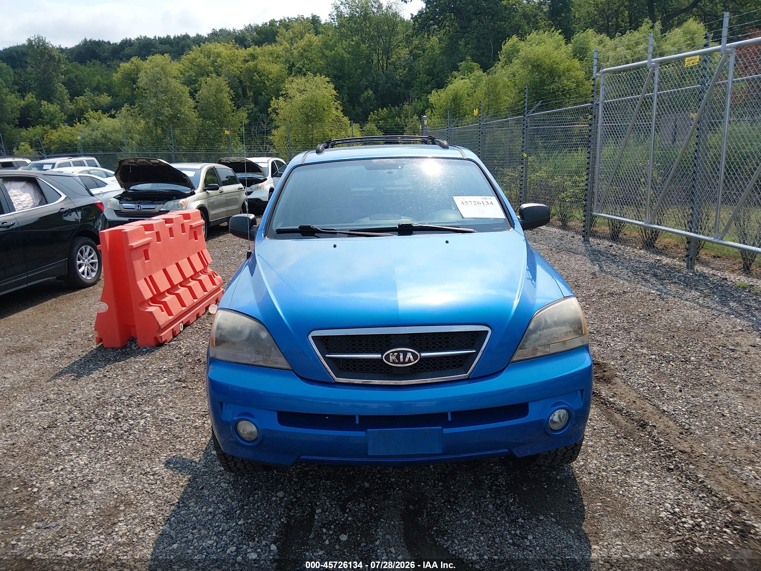 2005 Kia Sorento Ex/lx Blue vin: KNDJC733255413624