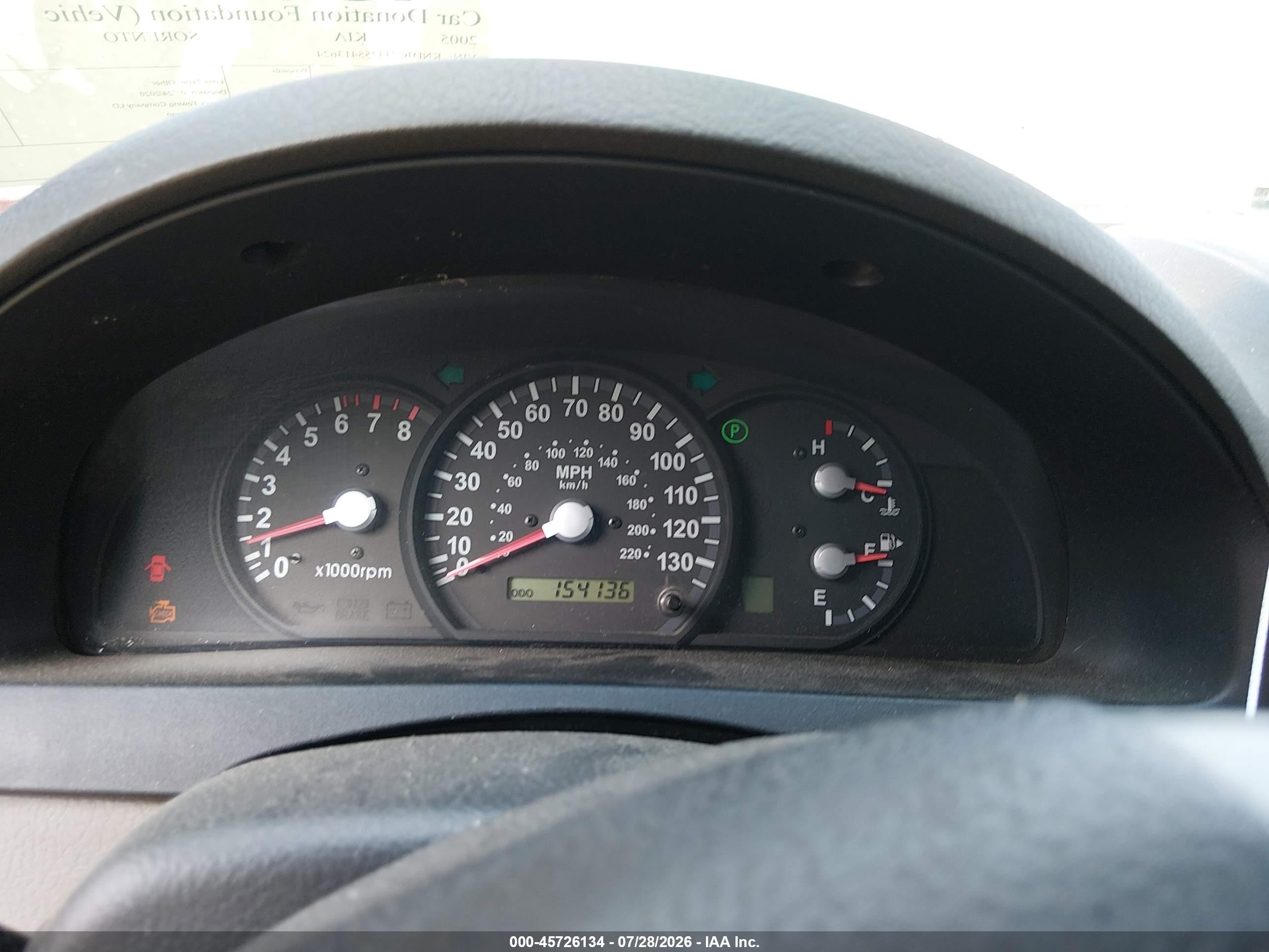 2005 Kia Sorento Ex/lx Blue vin: KNDJC733255413624