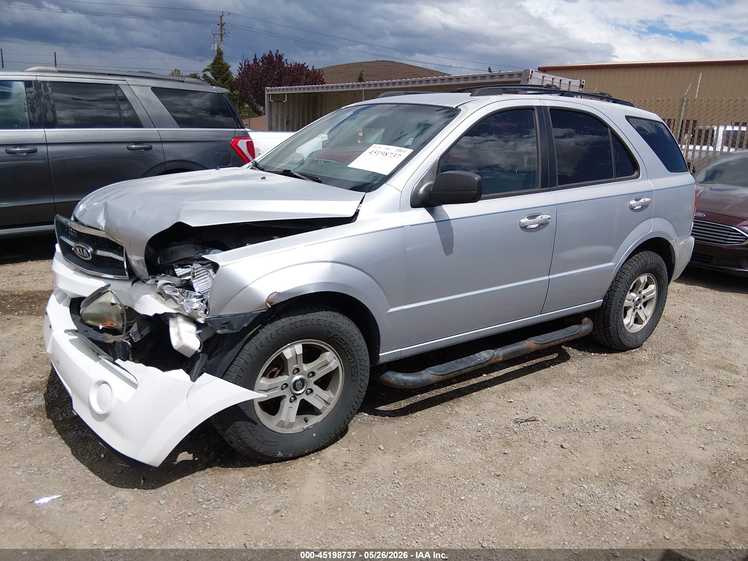 2005 Kia Sorento Ex/lx Silver vin: KNDJC733355450004
