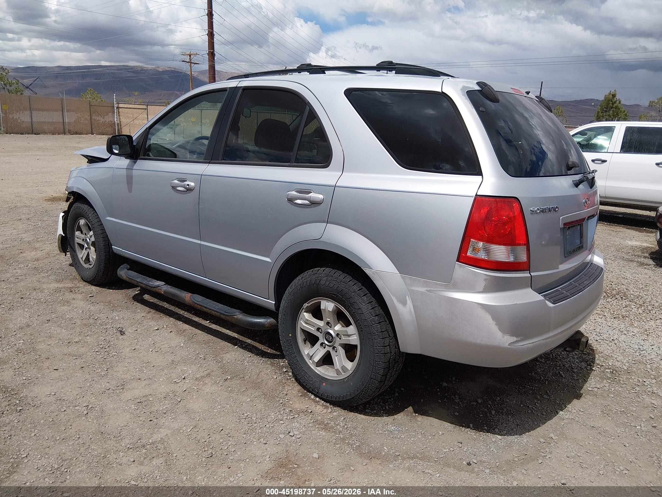 2005 Kia Sorento Ex/lx Silver vin: KNDJC733355450004