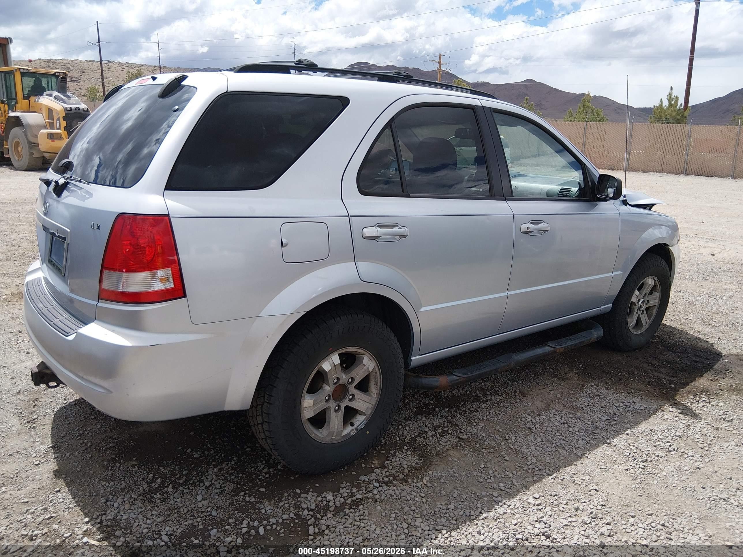 2005 Kia Sorento Ex/lx Silver vin: KNDJC733355450004