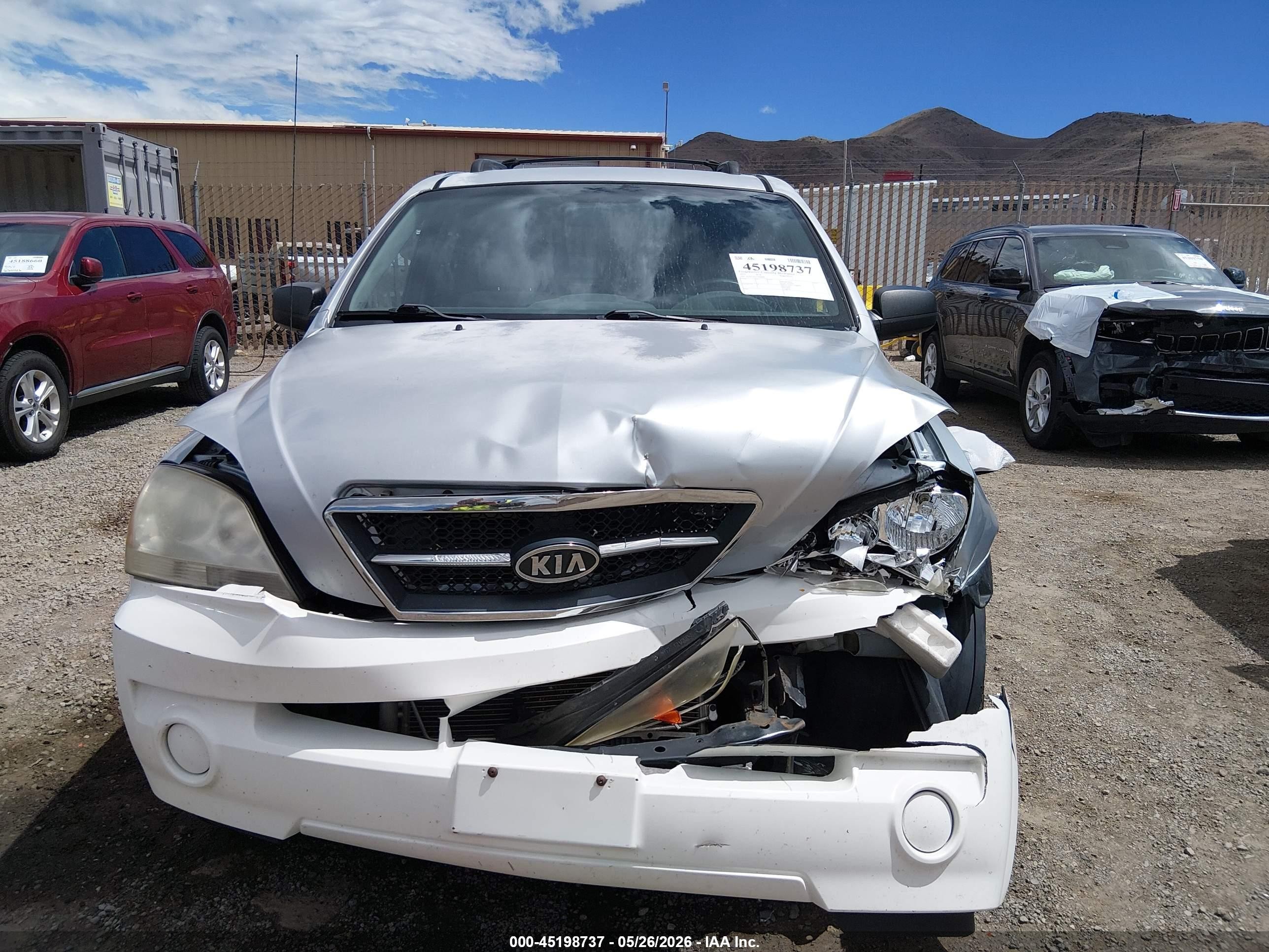 2005 Kia Sorento Ex/lx Silver vin: KNDJC733355450004