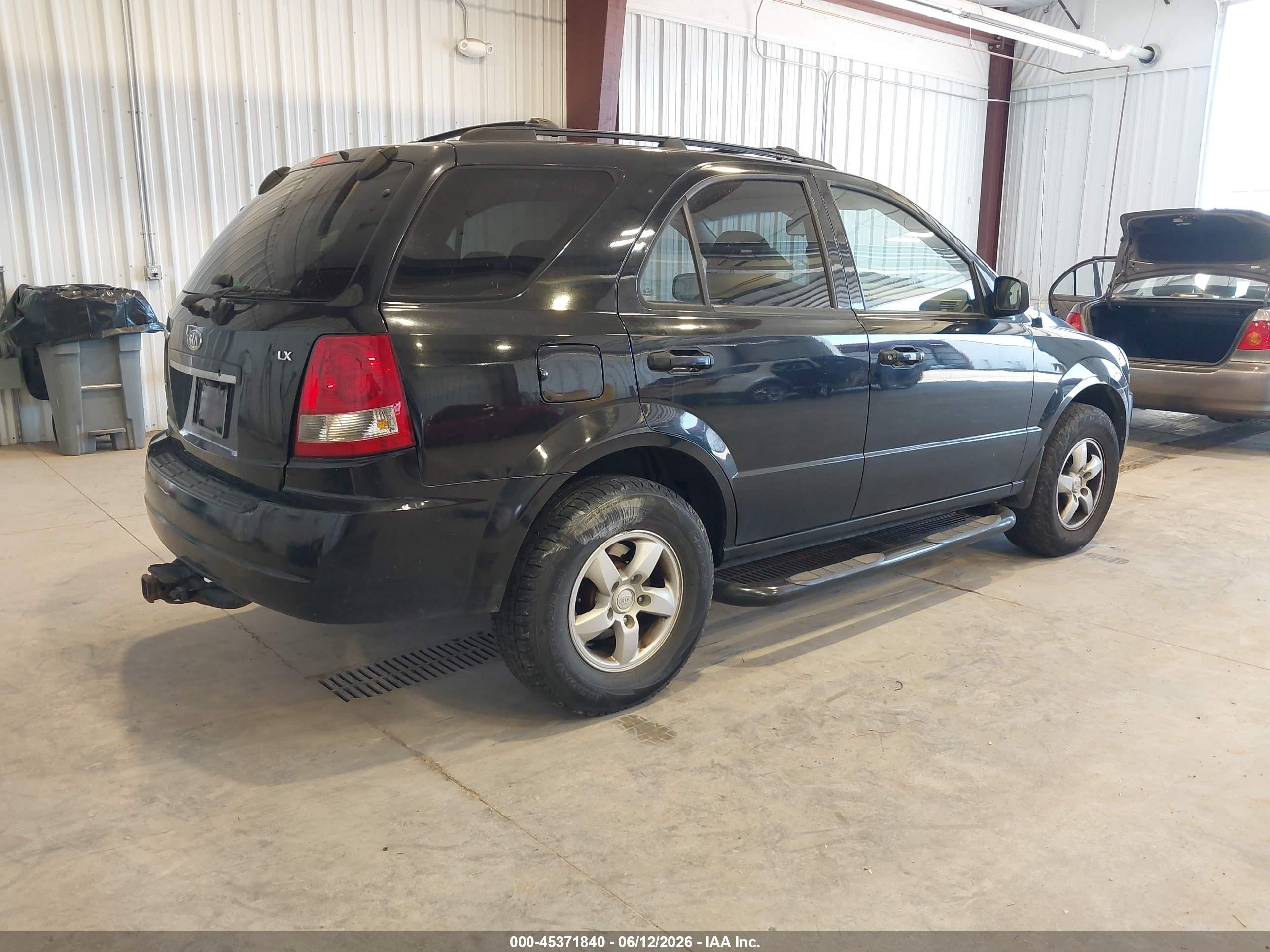 2006 Kia Sorento Ex/lx Black vin: KNDJC733365534843