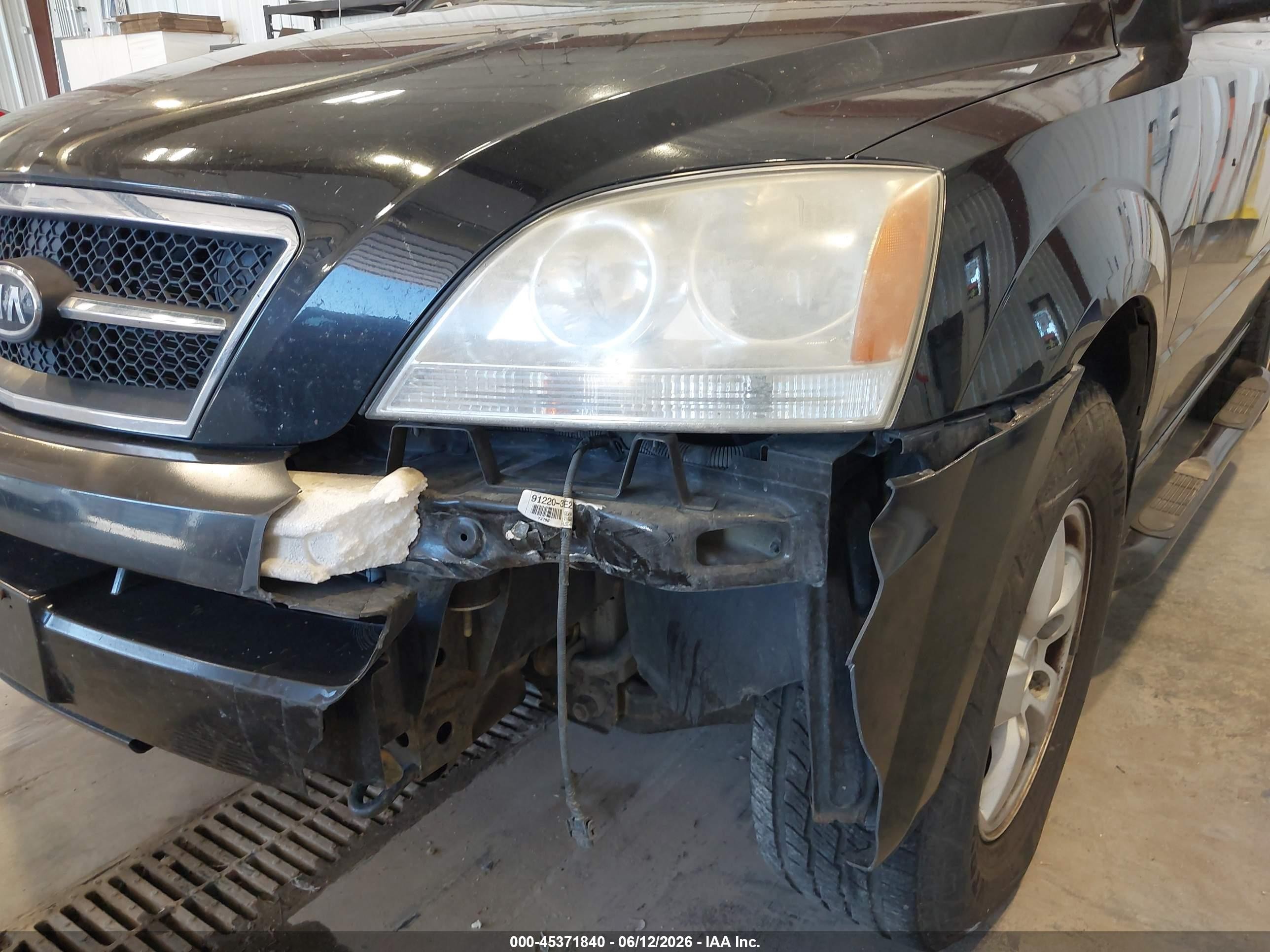 2006 Kia Sorento Ex/lx Black vin: KNDJC733365534843