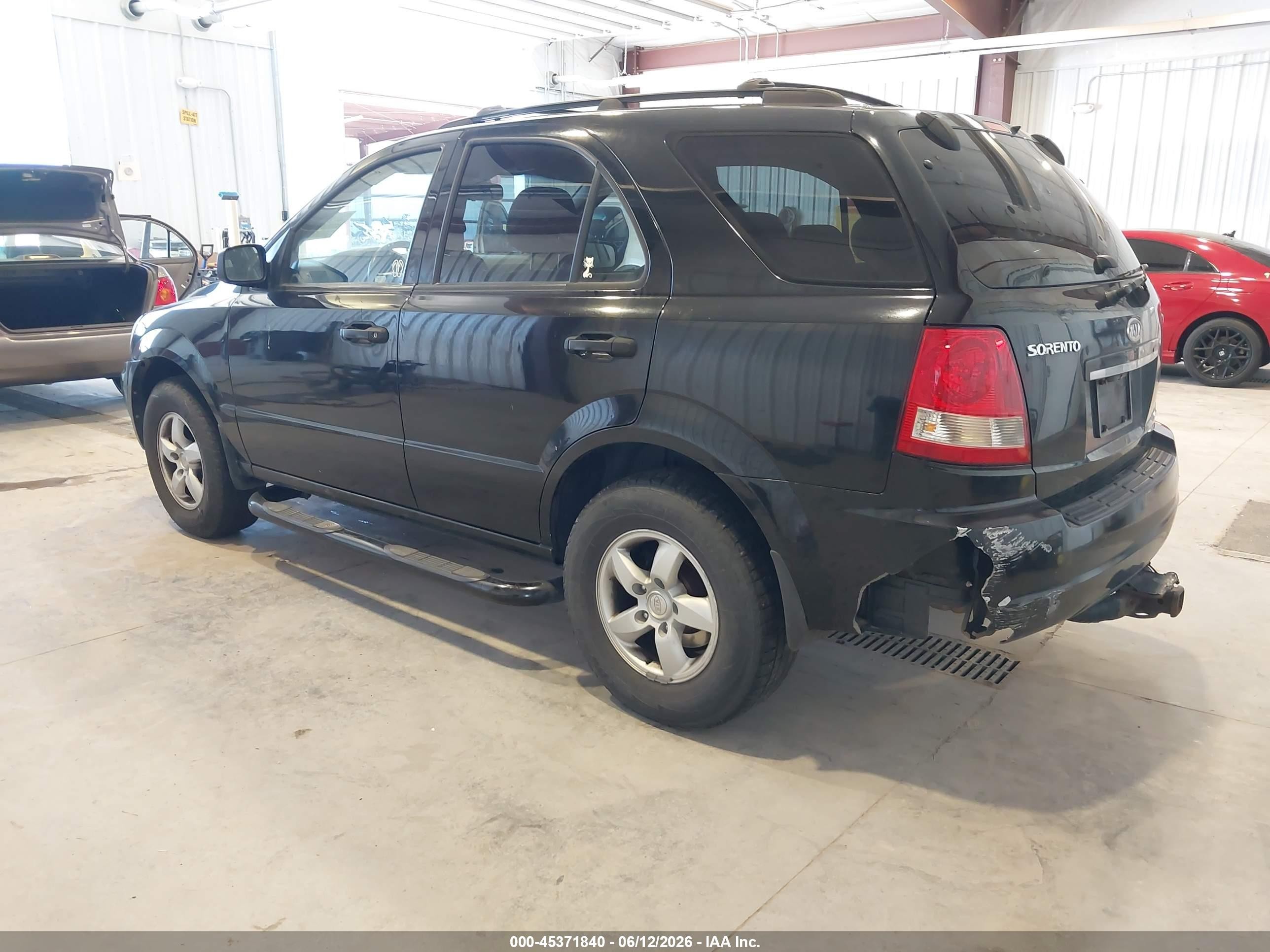 2006 Kia Sorento Ex/lx Black vin: KNDJC733365534843