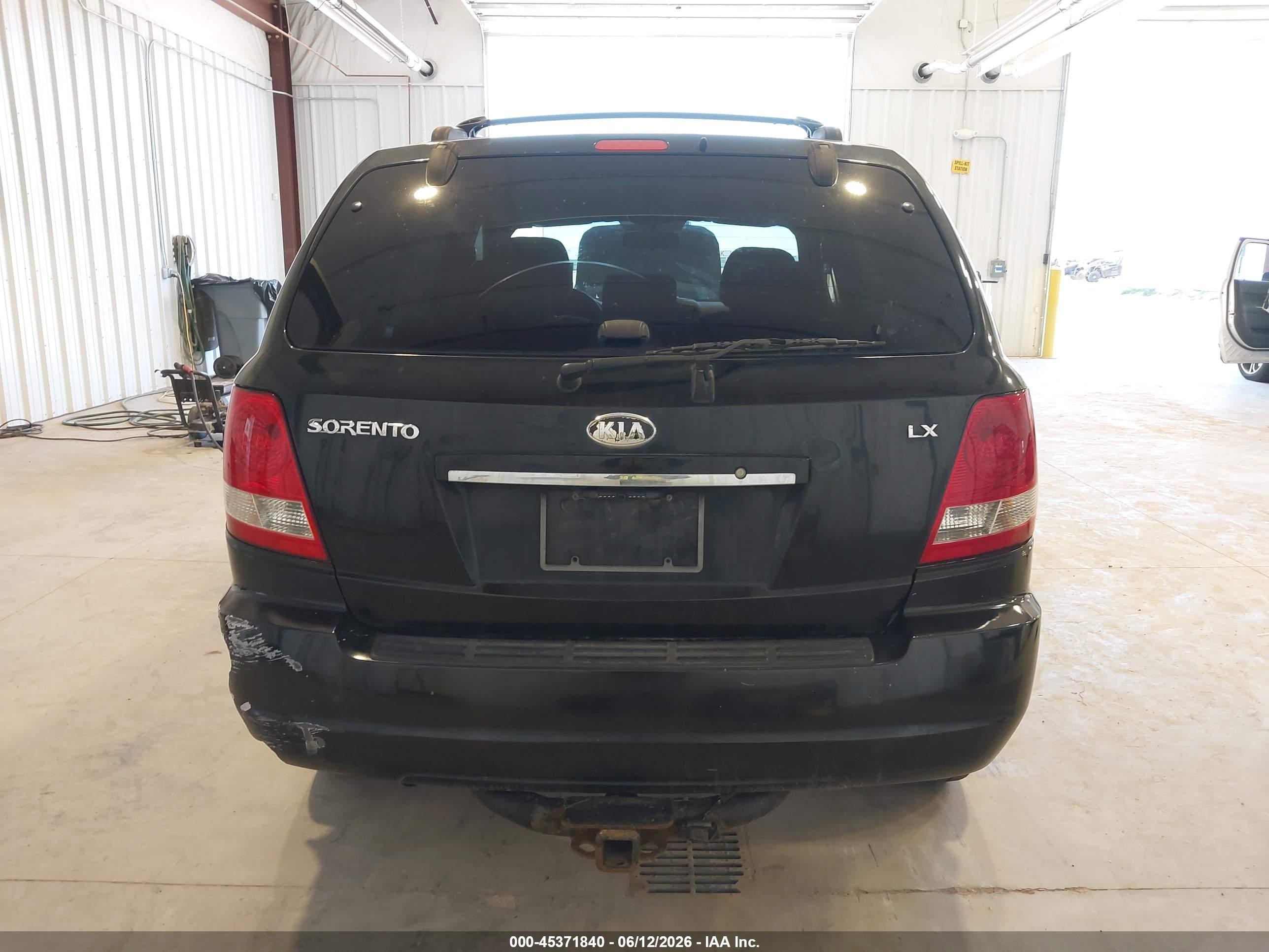 2006 Kia Sorento Ex/lx Black vin: KNDJC733365534843