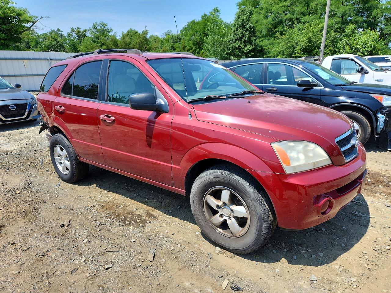 2006 Kia Sorento Lx Red vin: KNDJC733365552663