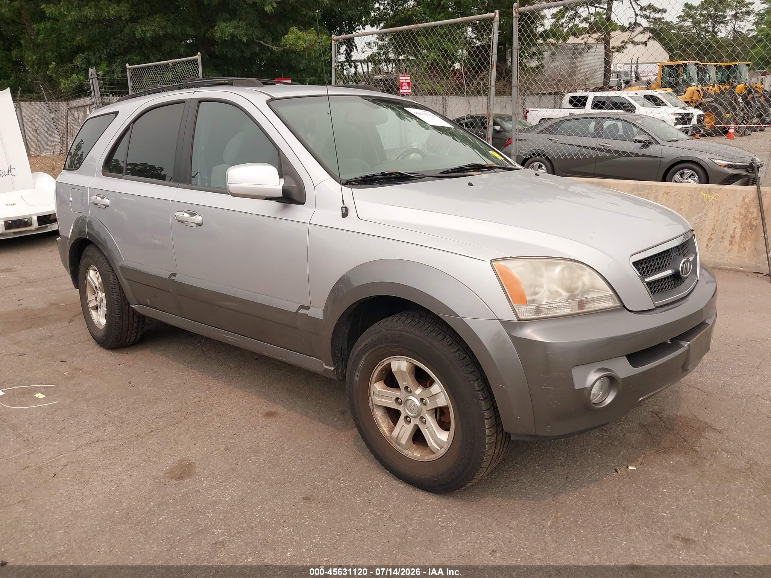 2006 Kia Sorento Ex/lx Silver vin: KNDJC733365643884