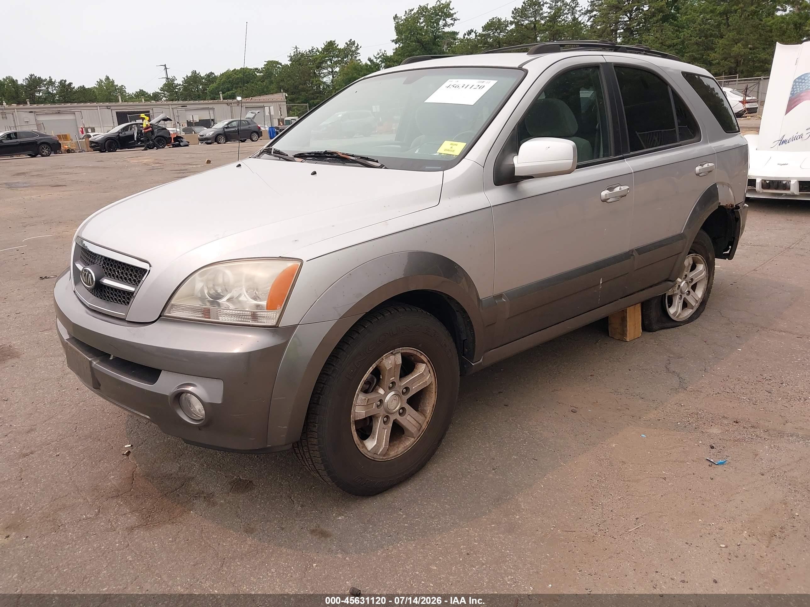 2006 Kia Sorento Ex/lx Silver vin: KNDJC733365643884