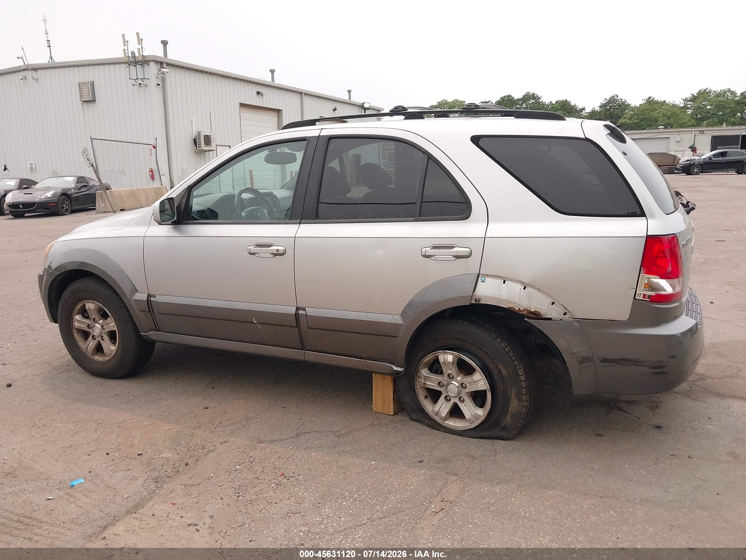 2006 Kia Sorento Ex/lx Silver vin: KNDJC733365643884