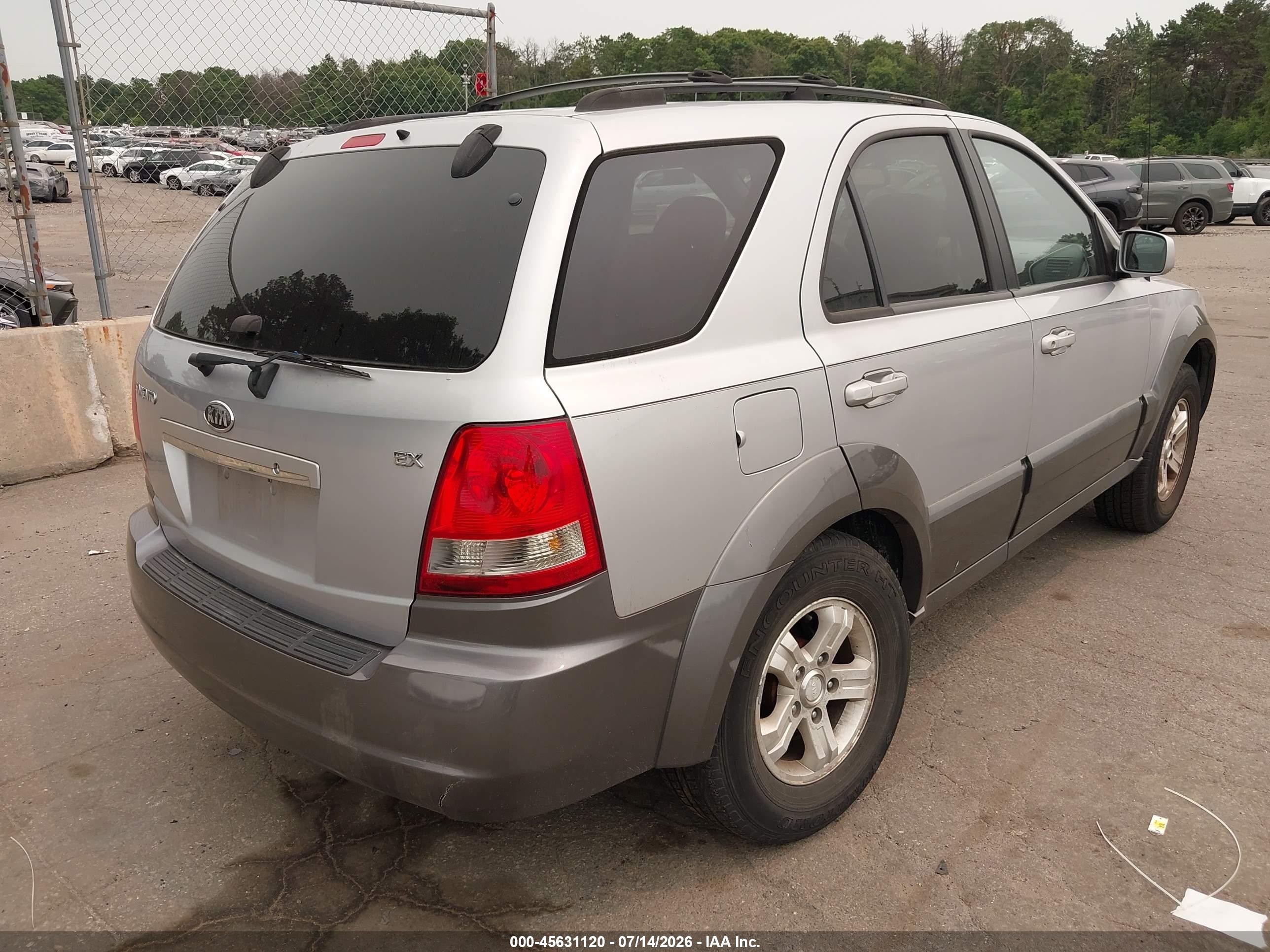 2006 Kia Sorento Ex/lx Silver vin: KNDJC733365643884