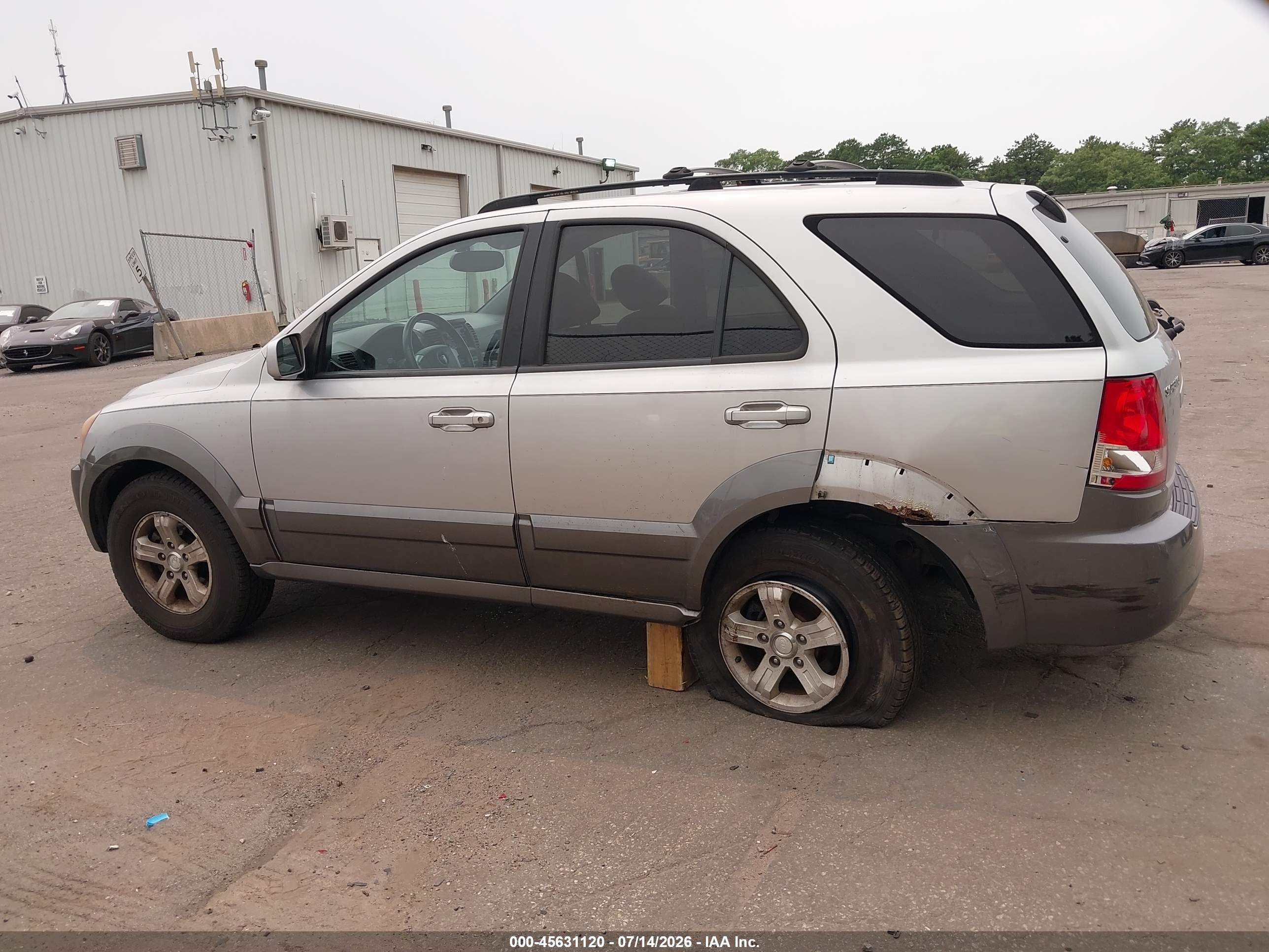 2006 Kia Sorento Ex/lx Silver vin: KNDJC733365643884