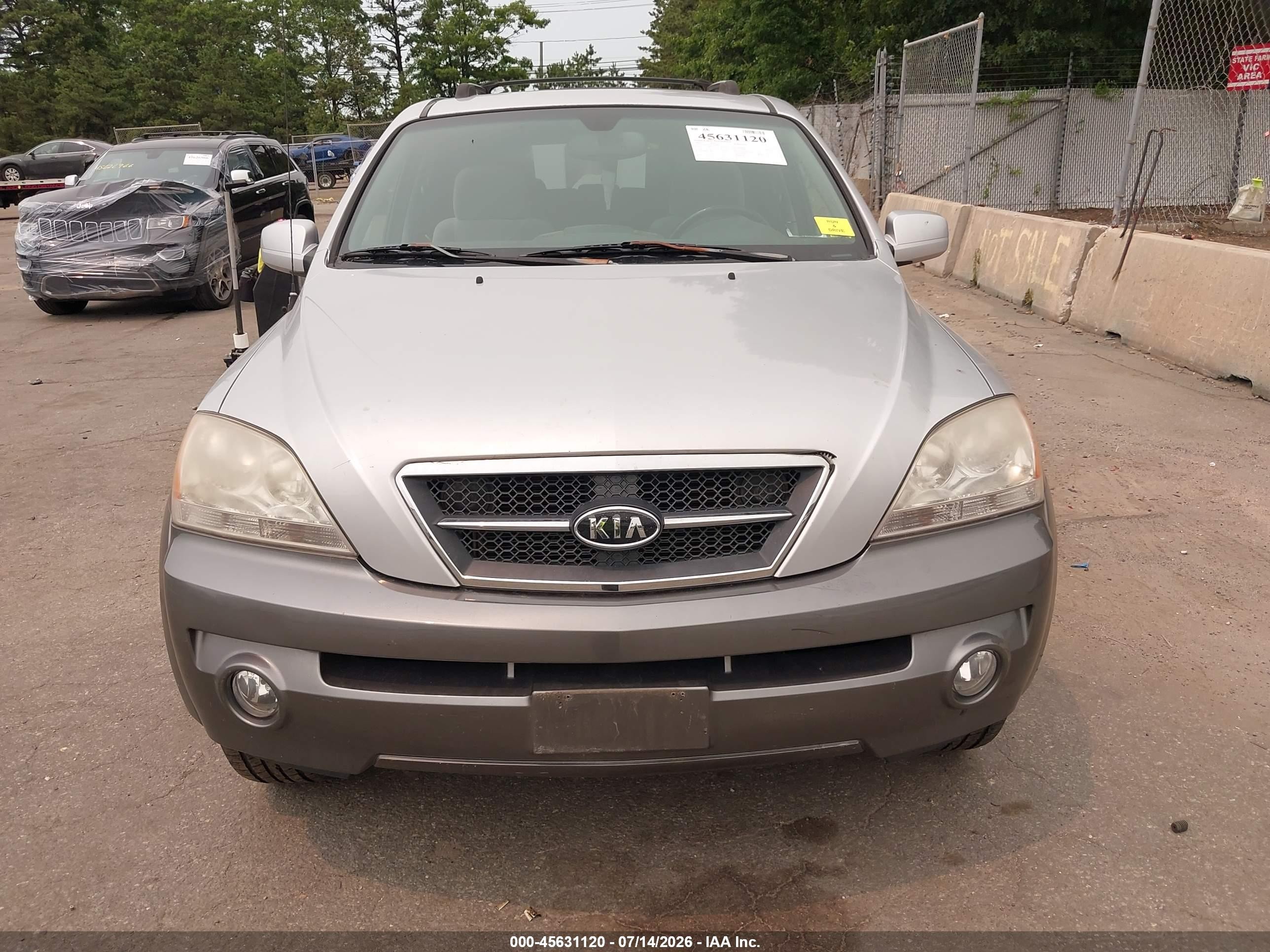 2006 Kia Sorento Ex/lx Silver vin: KNDJC733365643884