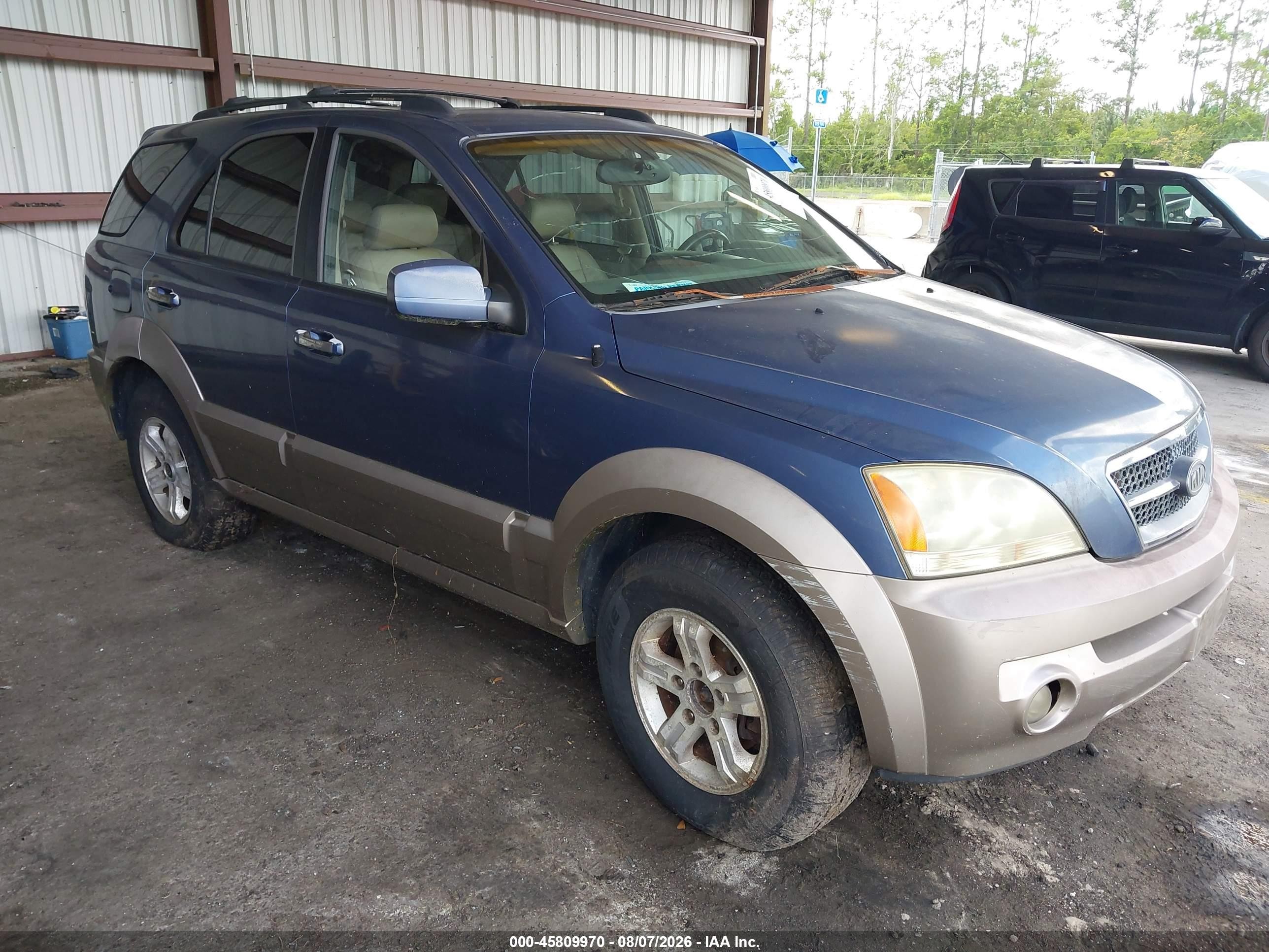 2004 Kia Sorento Ex/lx Light Blue vin: KNDJC733445285210