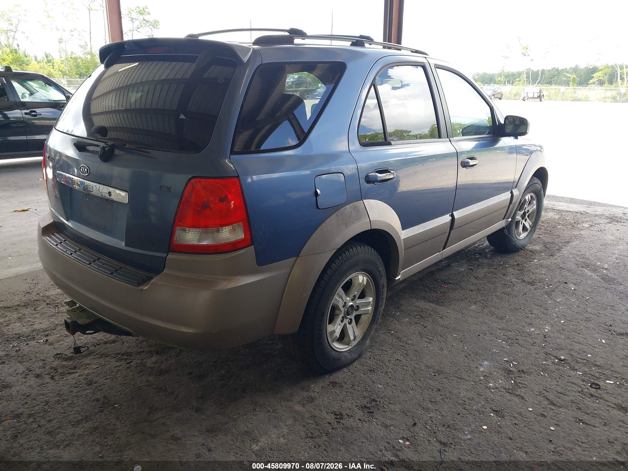 2004 Kia Sorento Ex/lx Light Blue vin: KNDJC733445285210