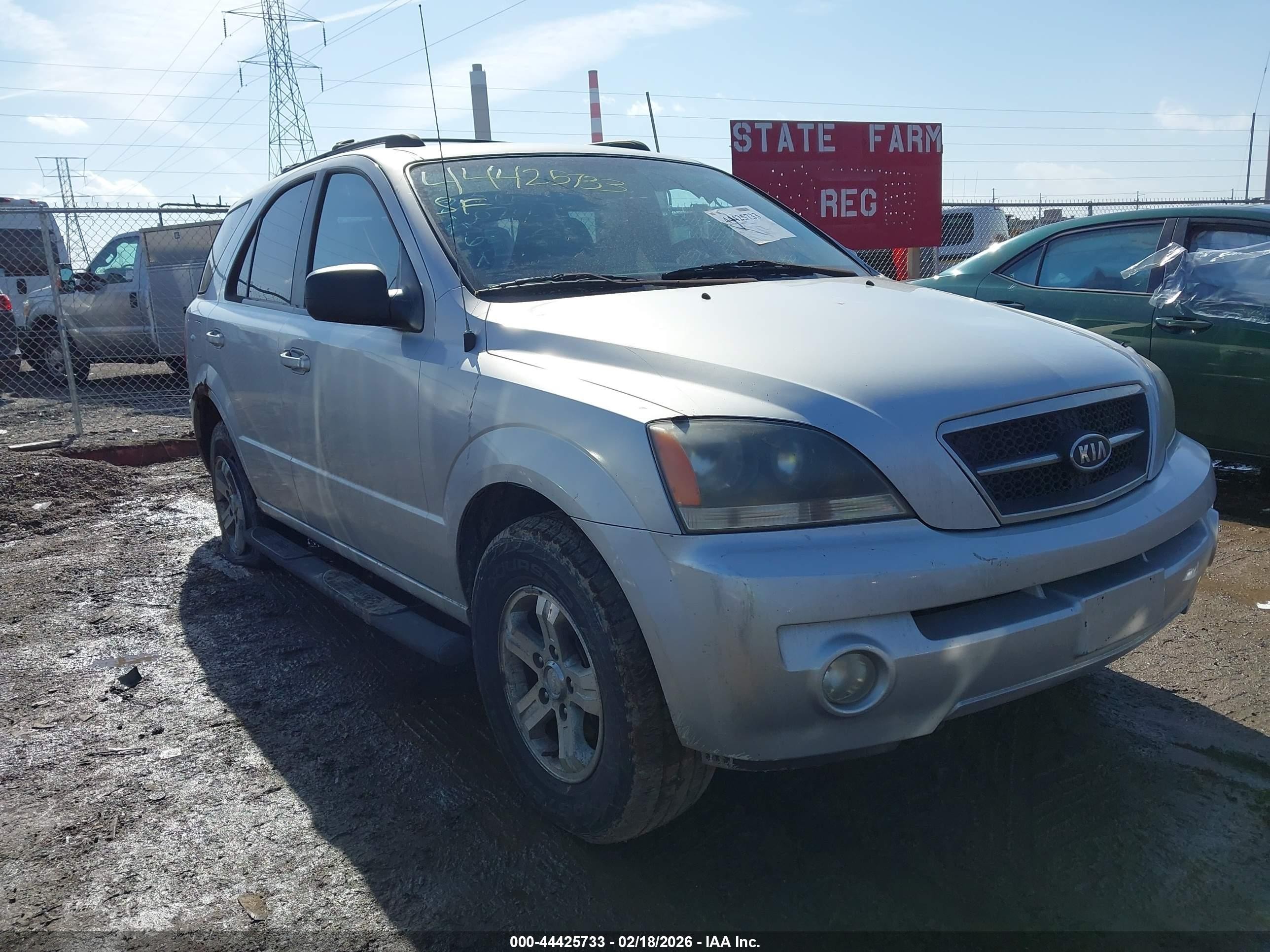 2006 Kia Sorento Ex/lx Silver vin: KNDJC733465623045