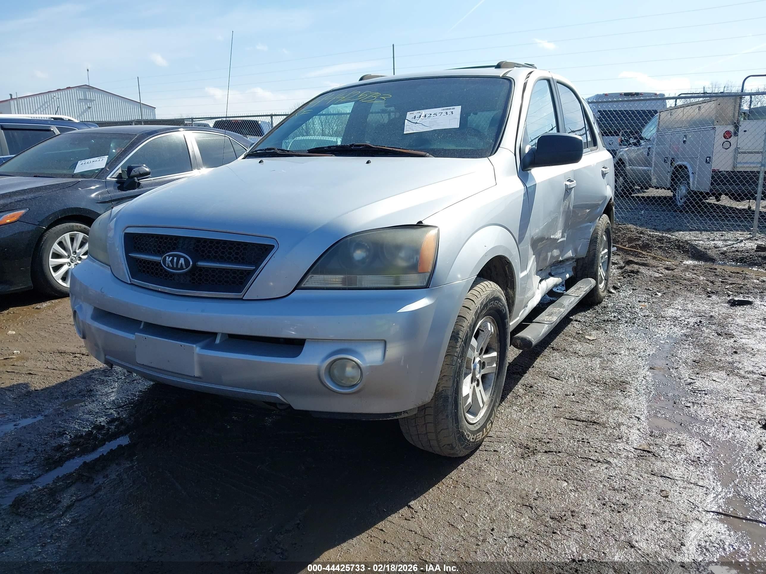 2006 Kia Sorento Ex/lx Silver vin: KNDJC733465623045