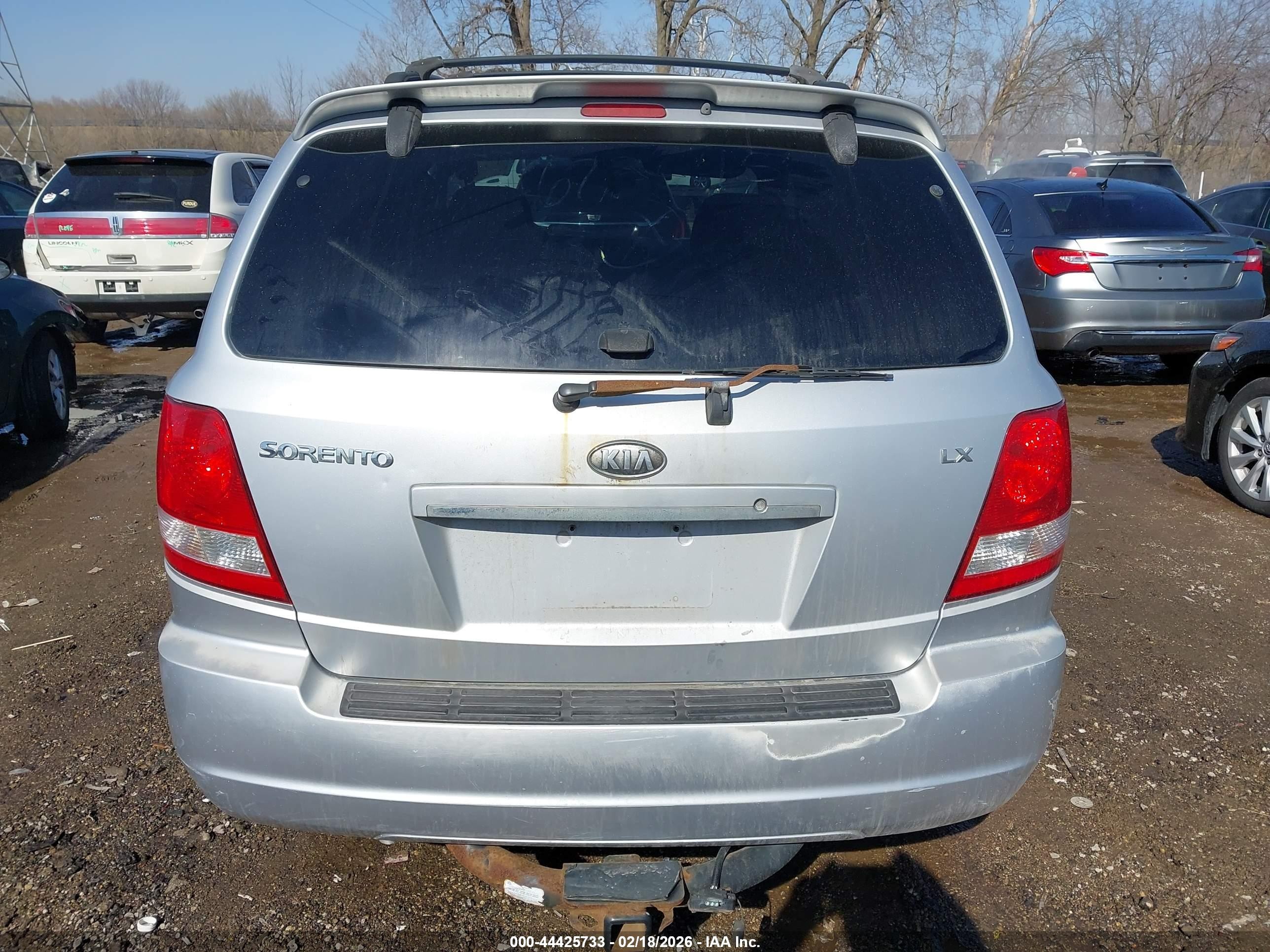 2006 Kia Sorento Ex/lx Silver vin: KNDJC733465623045