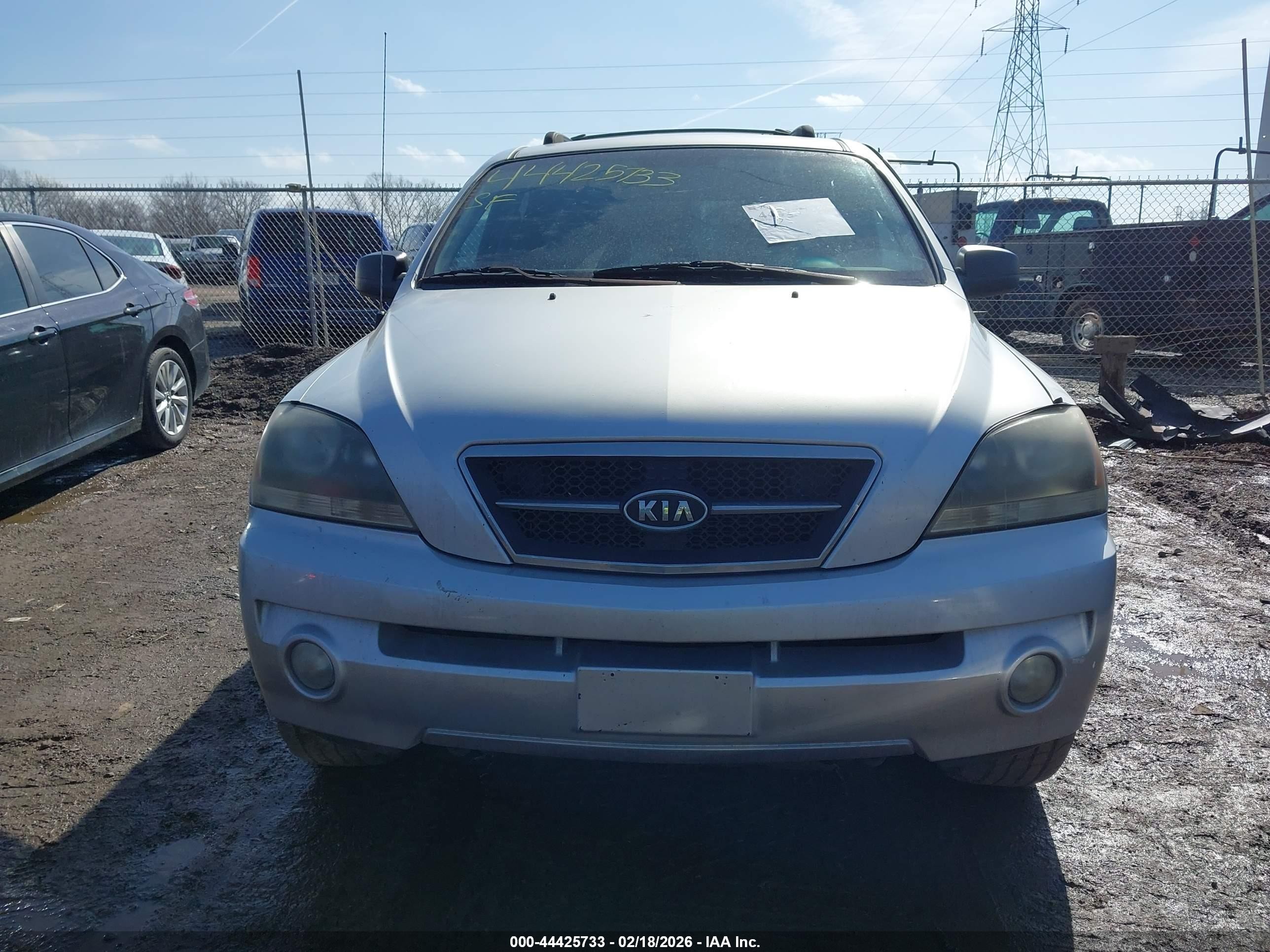 2006 Kia Sorento Ex/lx Silver vin: KNDJC733465623045