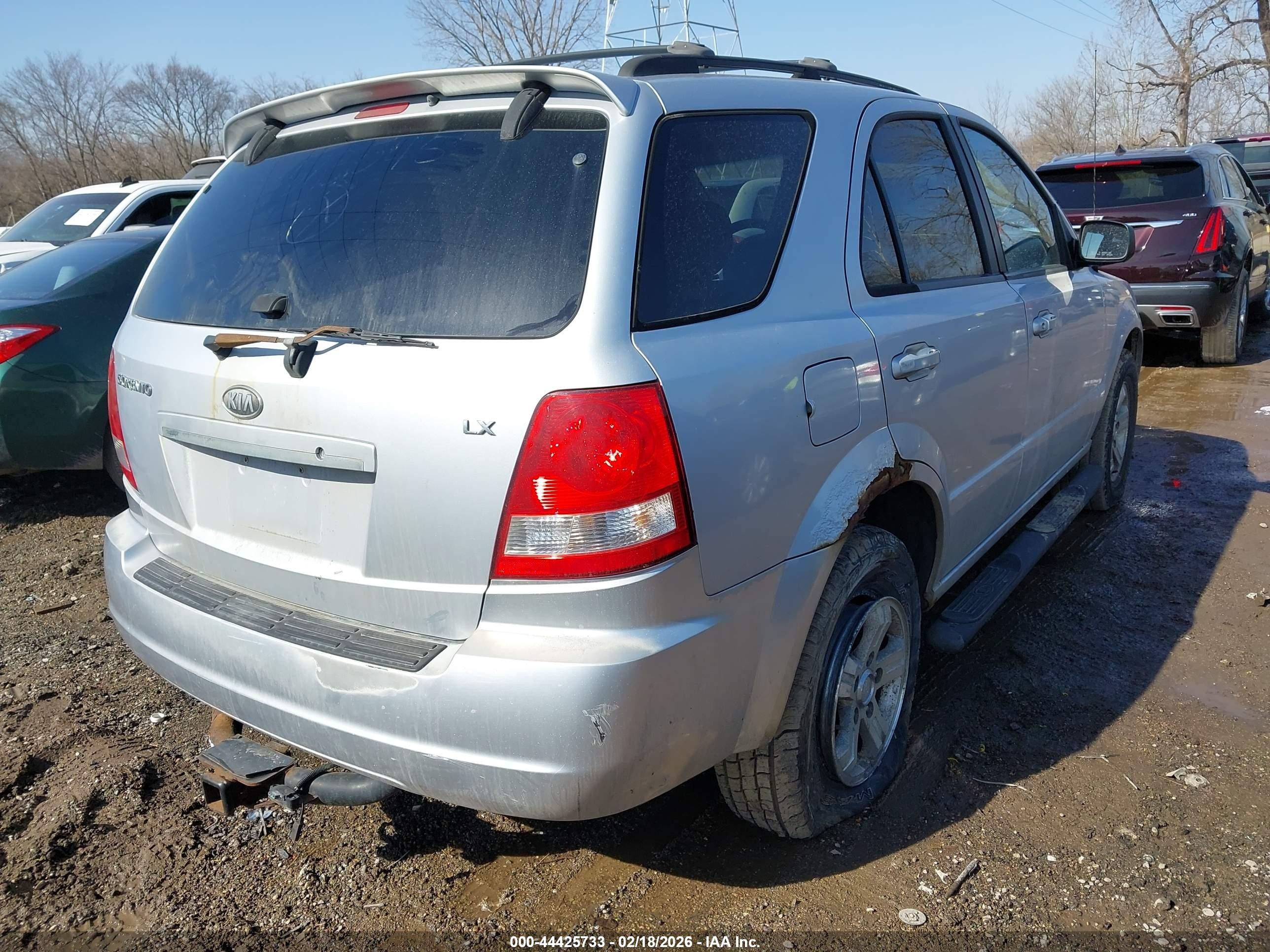 2006 Kia Sorento Ex/lx Silver vin: KNDJC733465623045