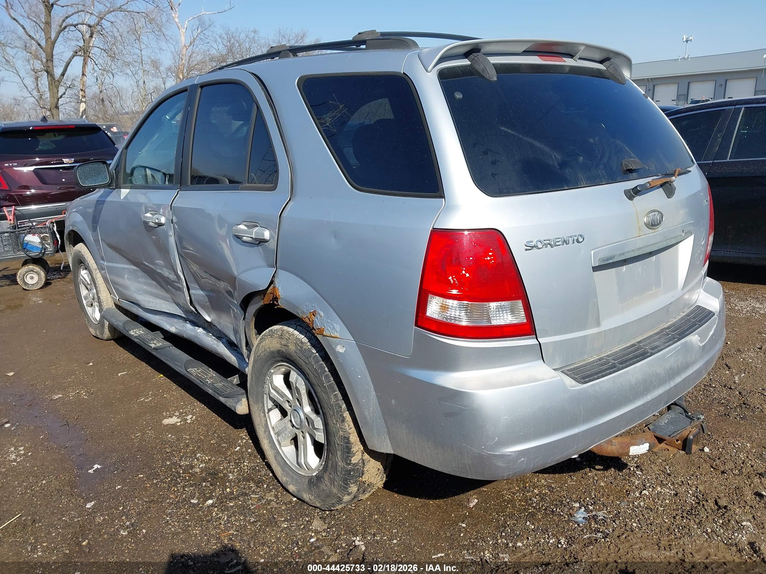 2006 Kia Sorento Ex/lx Silver vin: KNDJC733465623045