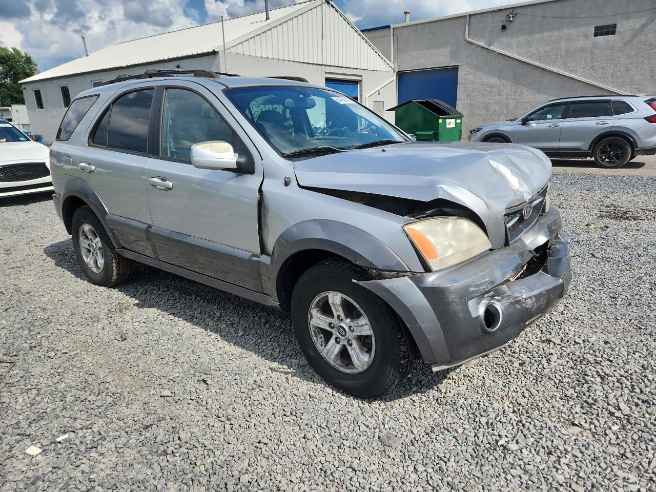 2004 Kia Sorento Ex Silver vin: KNDJC733545230913