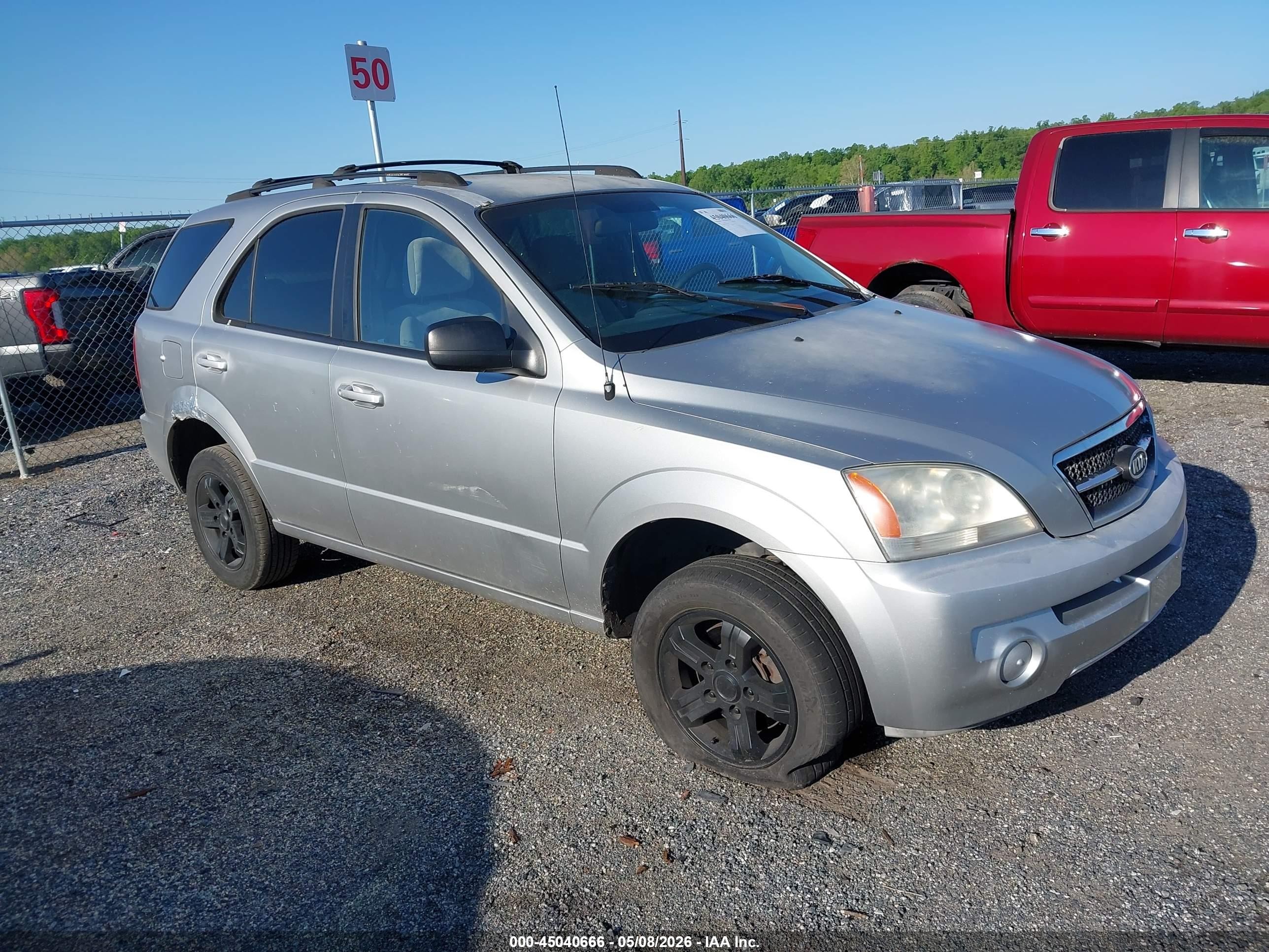 2004 Kia Sorento Ex/lx Серебряный vin: KNDJC733545233844
