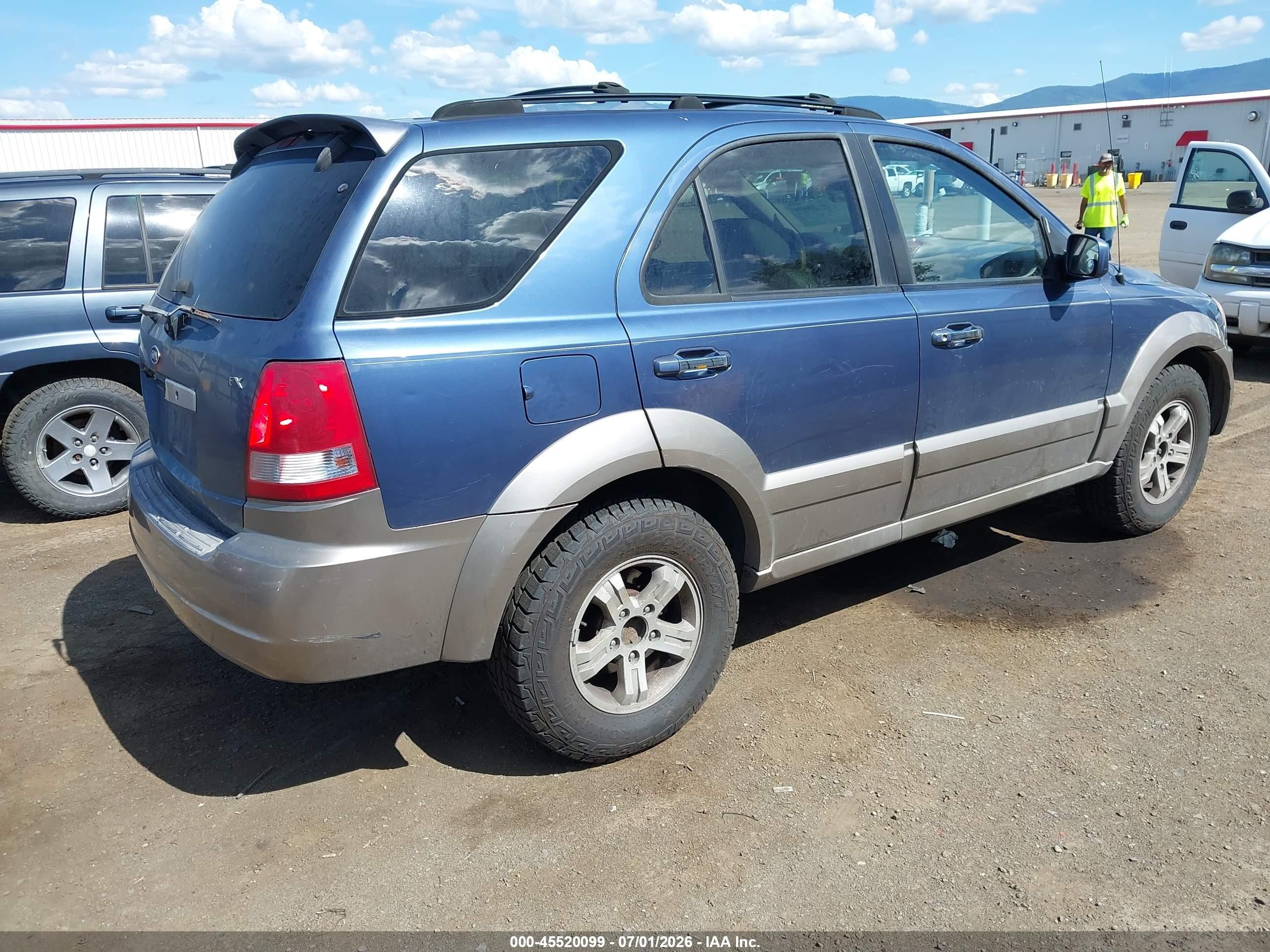 2003 Kia Sorento Ex/lx Blue vin: KNDJC733635087369