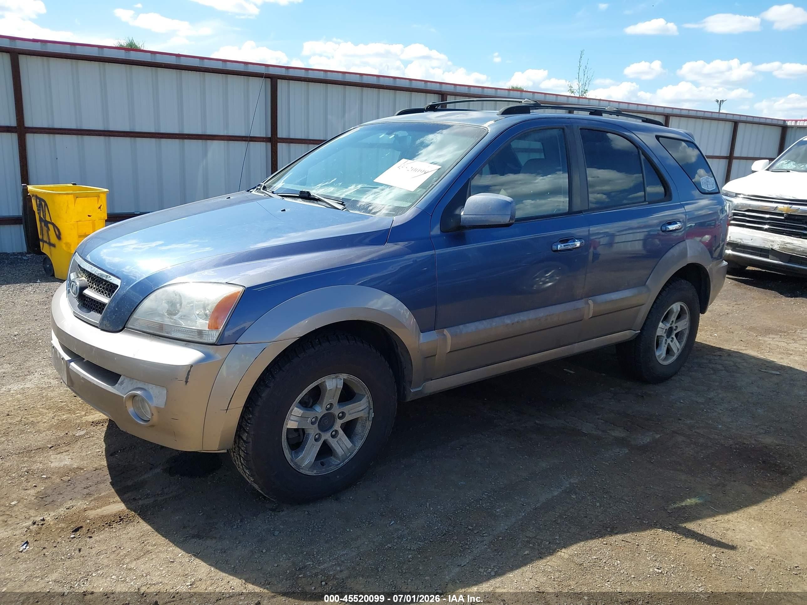 2003 Kia Sorento Ex/lx Blue vin: KNDJC733635087369