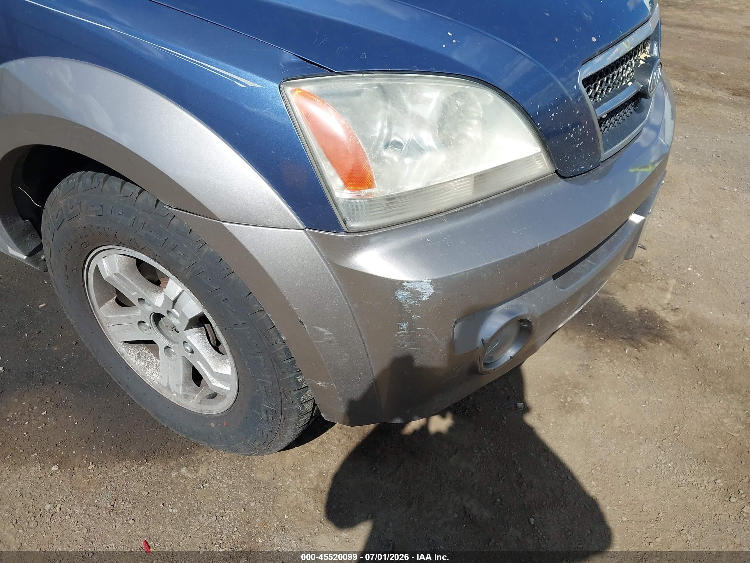 2003 Kia Sorento Ex/lx Blue vin: KNDJC733635087369