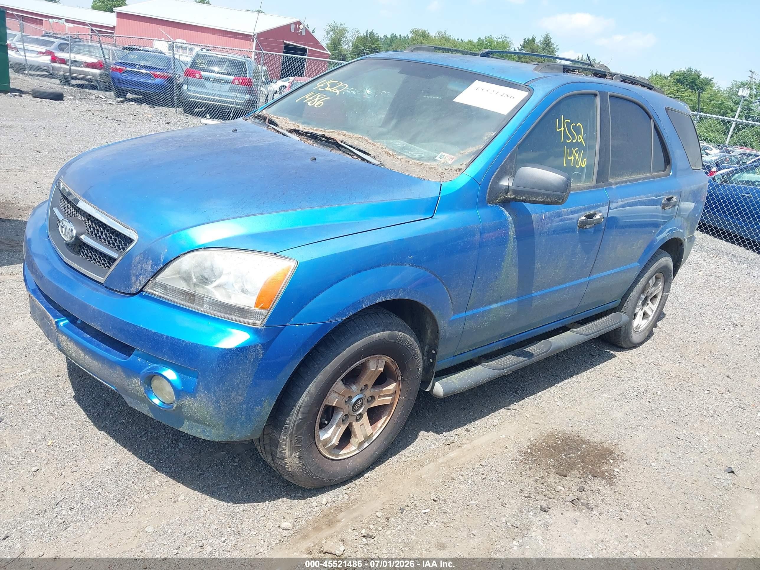 2005 Kia Sorento Ex/lx Синий vin: KNDJC733655404635