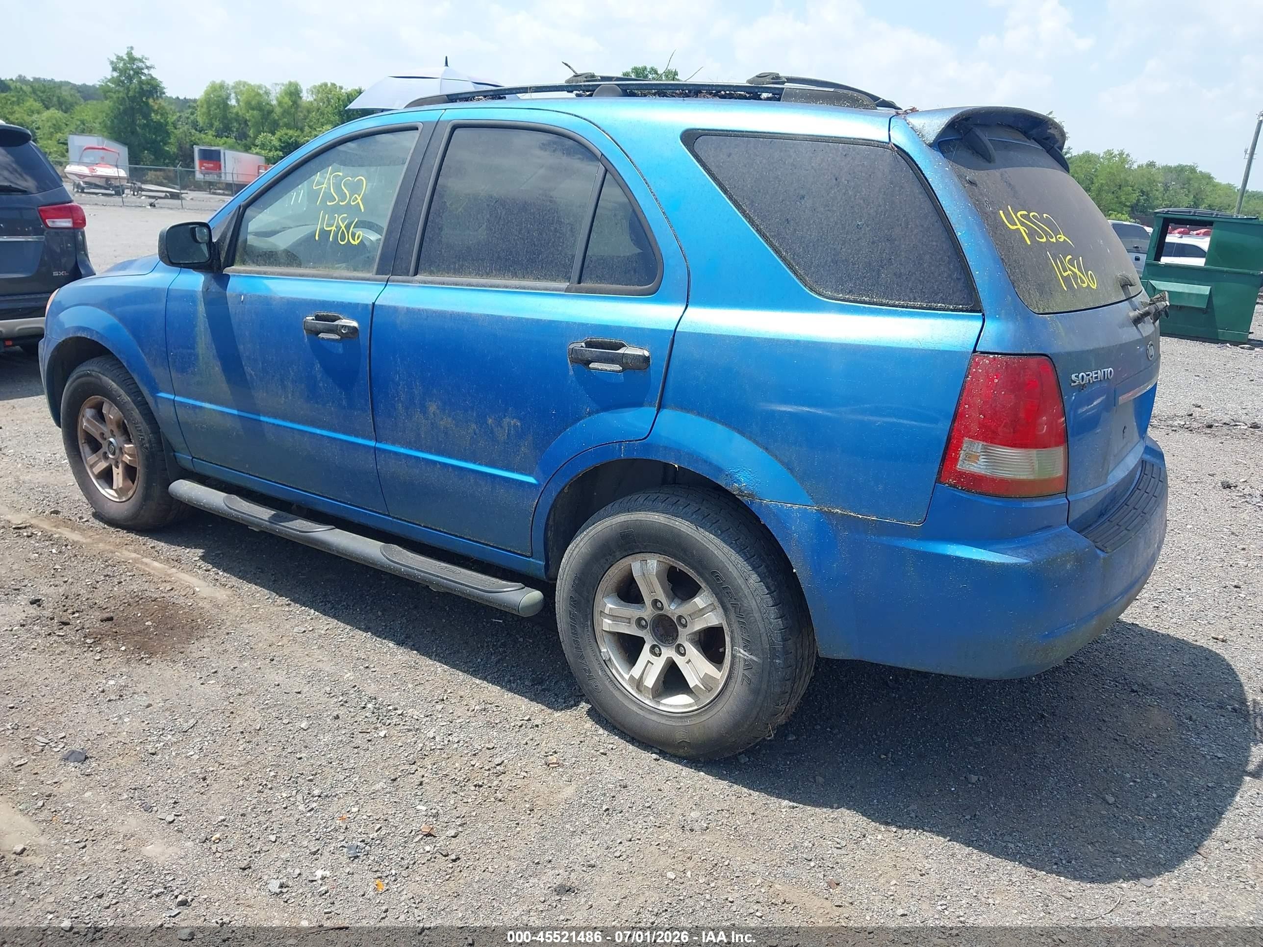2005 Kia Sorento Ex/lx Синий vin: KNDJC733655404635
