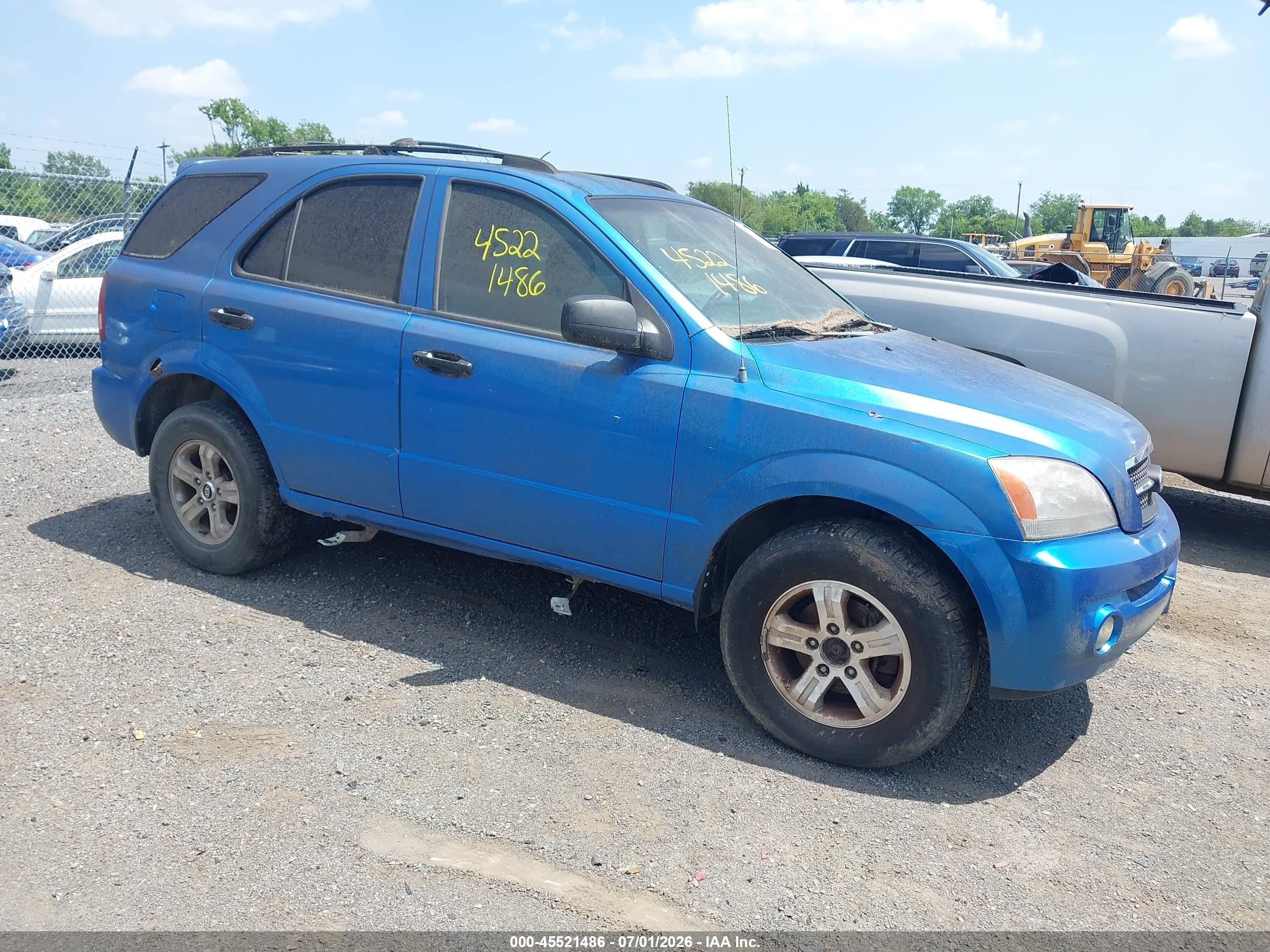 2005 Kia Sorento Ex/lx Синий vin: KNDJC733655404635