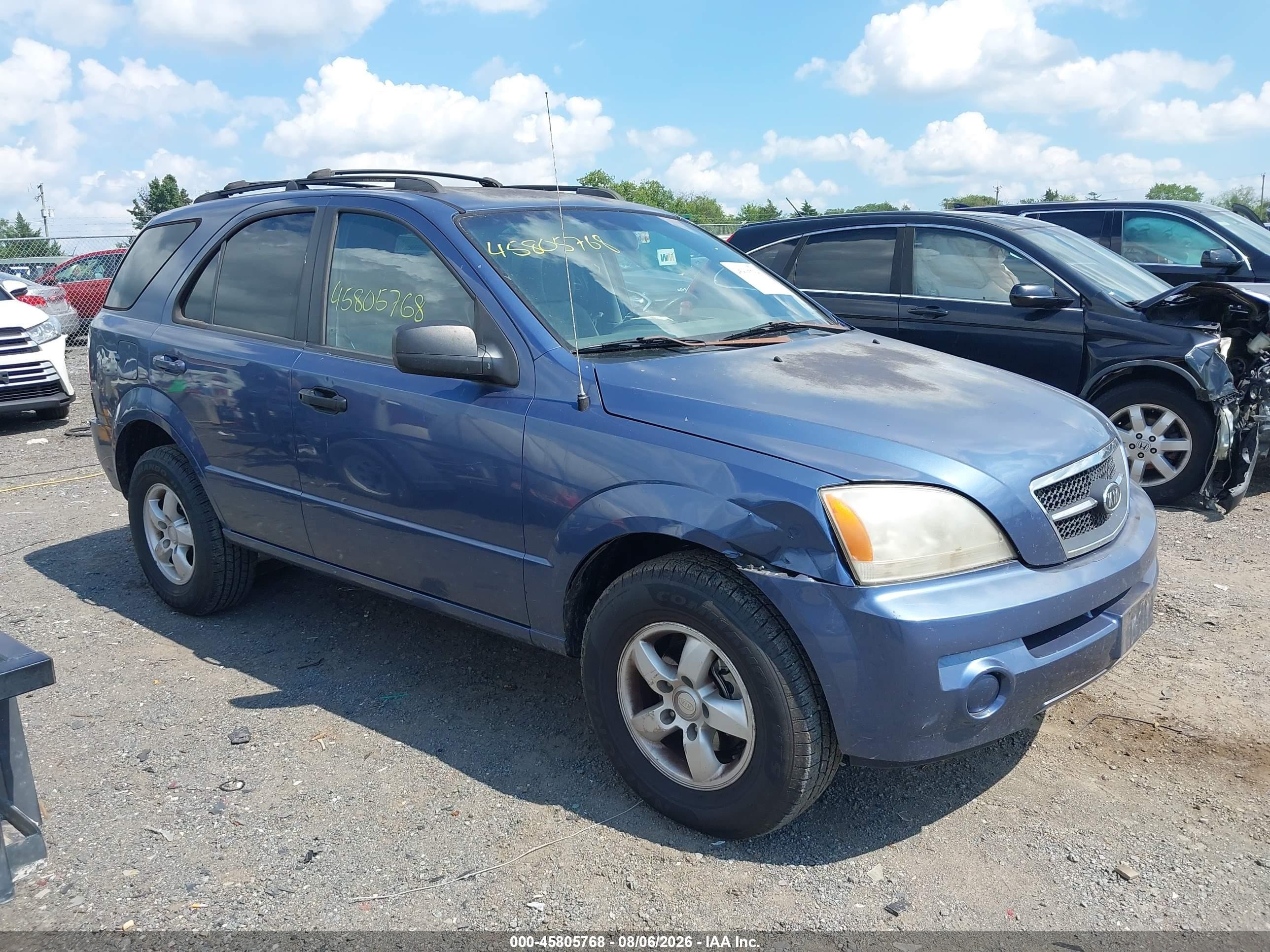 2006 Kia Sorento Ex/lx Blue vin: KNDJC733665615254