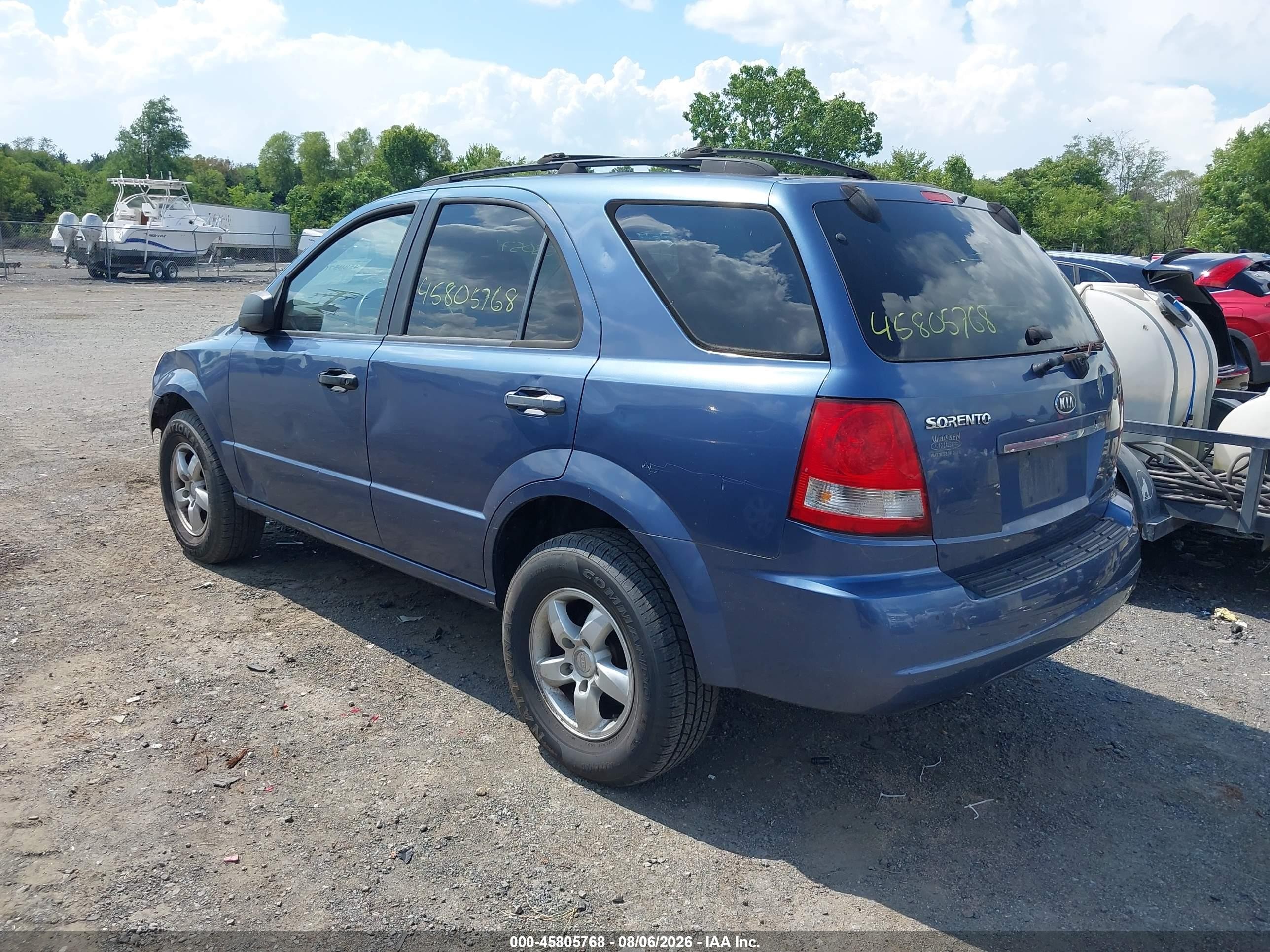 2006 Kia Sorento Ex/lx Blue vin: KNDJC733665615254