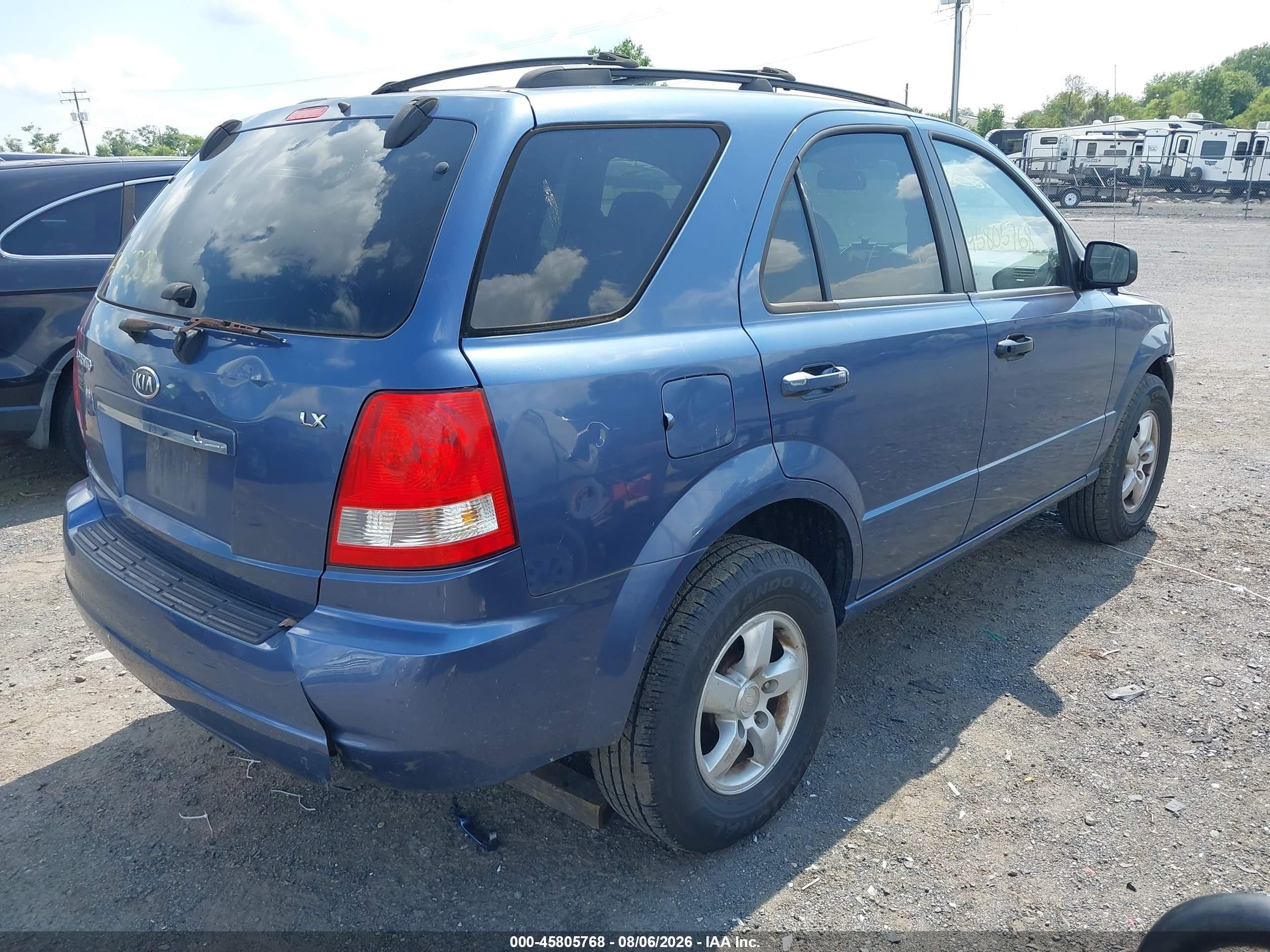 2006 Kia Sorento Ex/lx Blue vin: KNDJC733665615254