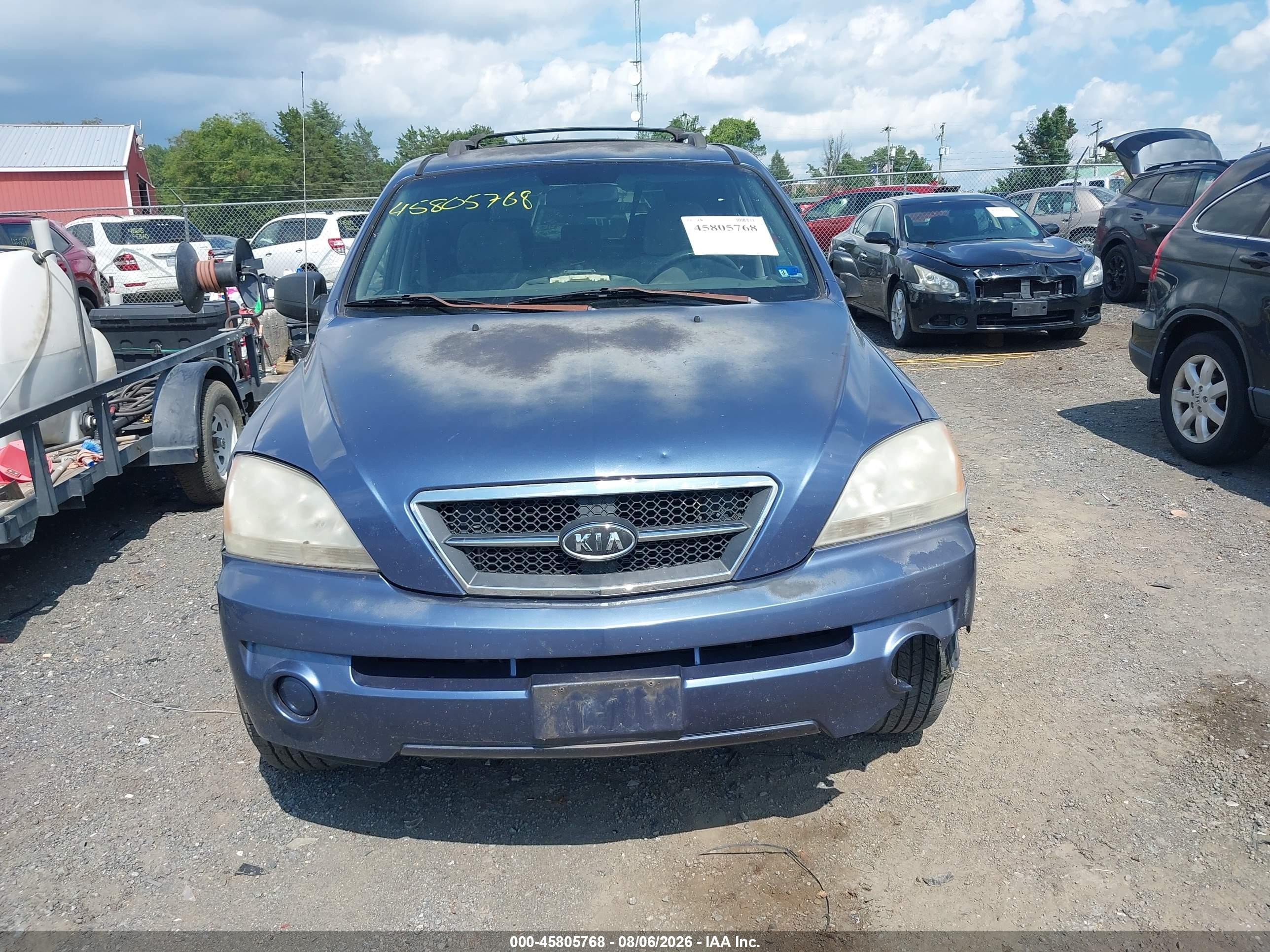 2006 Kia Sorento Ex/lx Blue vin: KNDJC733665615254