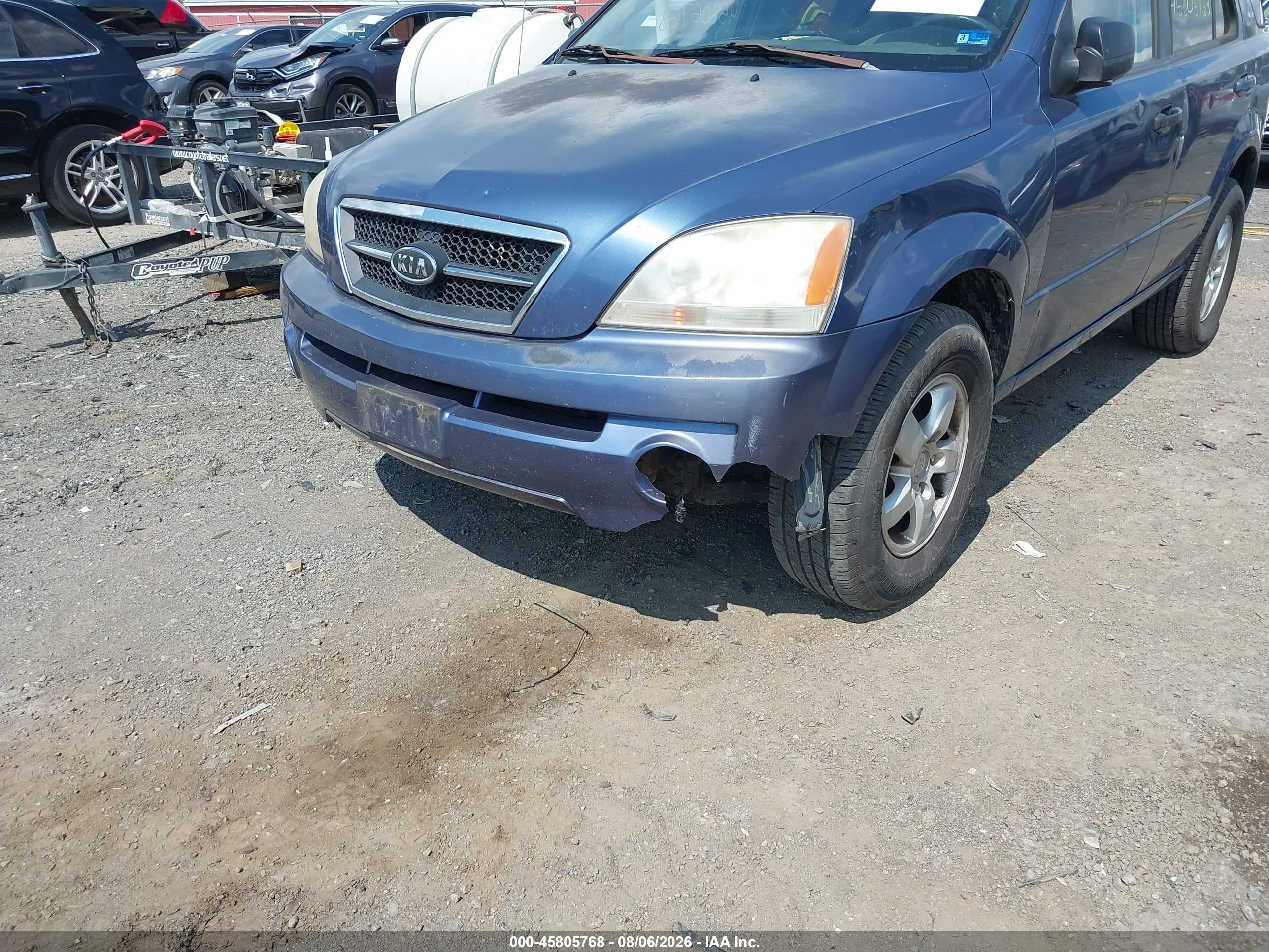 2006 Kia Sorento Ex/lx Blue vin: KNDJC733665615254