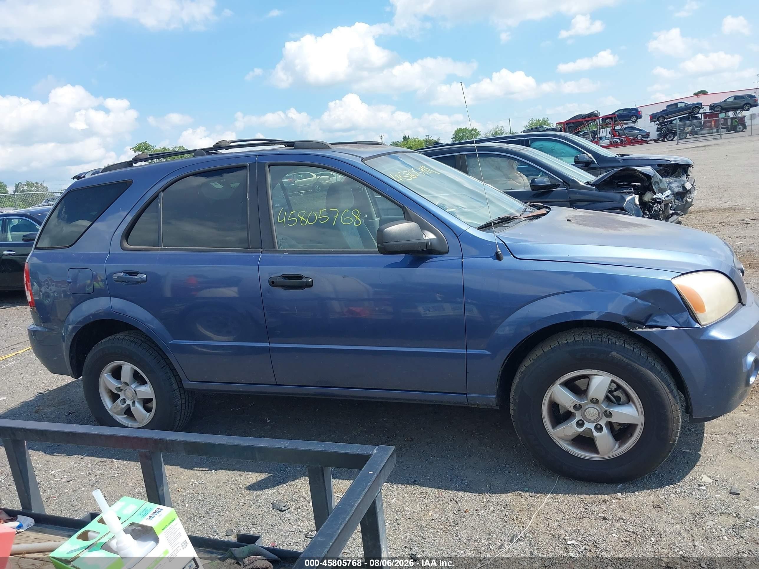 2006 Kia Sorento Ex/lx Blue vin: KNDJC733665615254