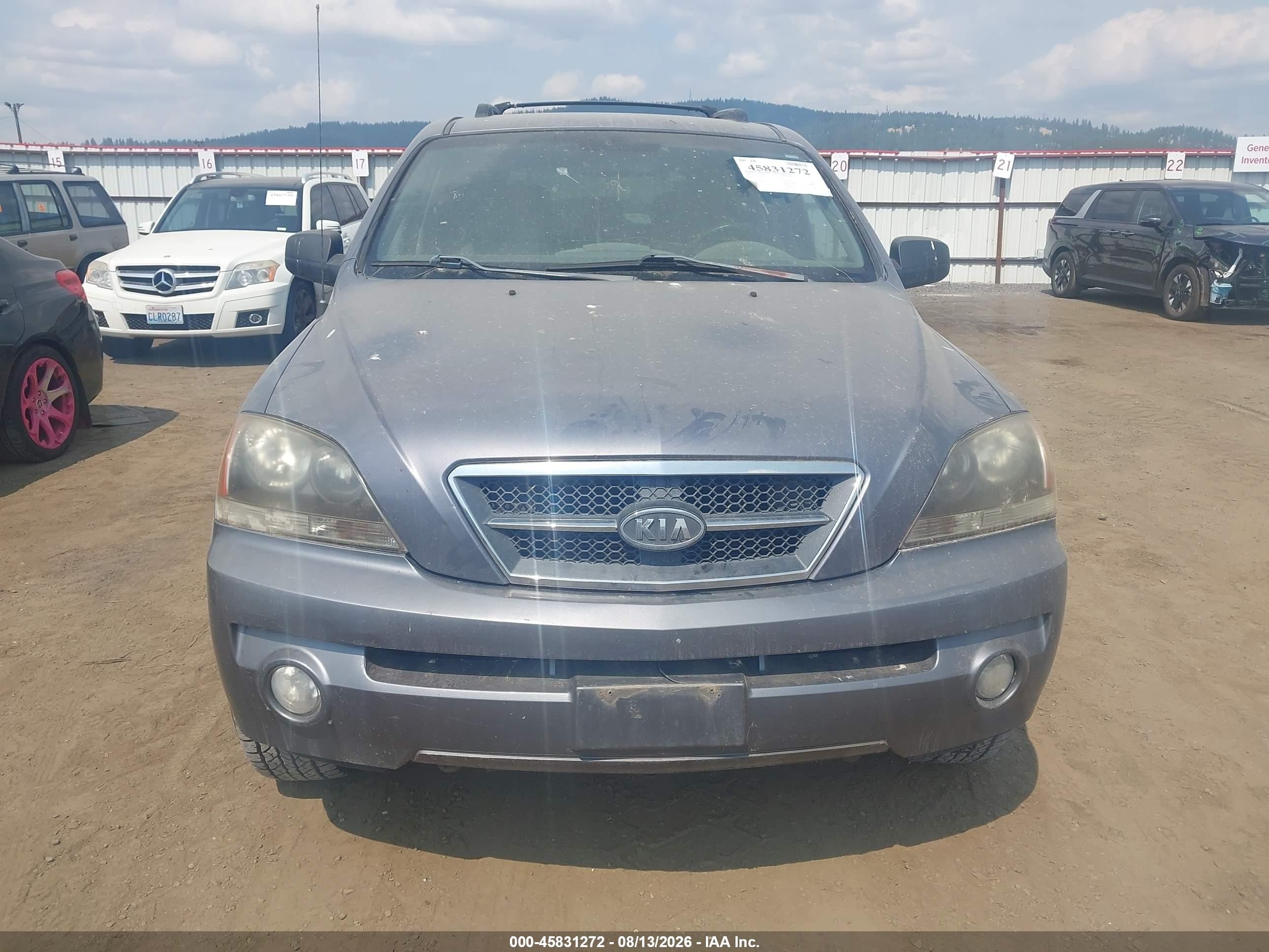 2005 Kia Sorento Ex/lx Gray vin: KNDJC733755349645